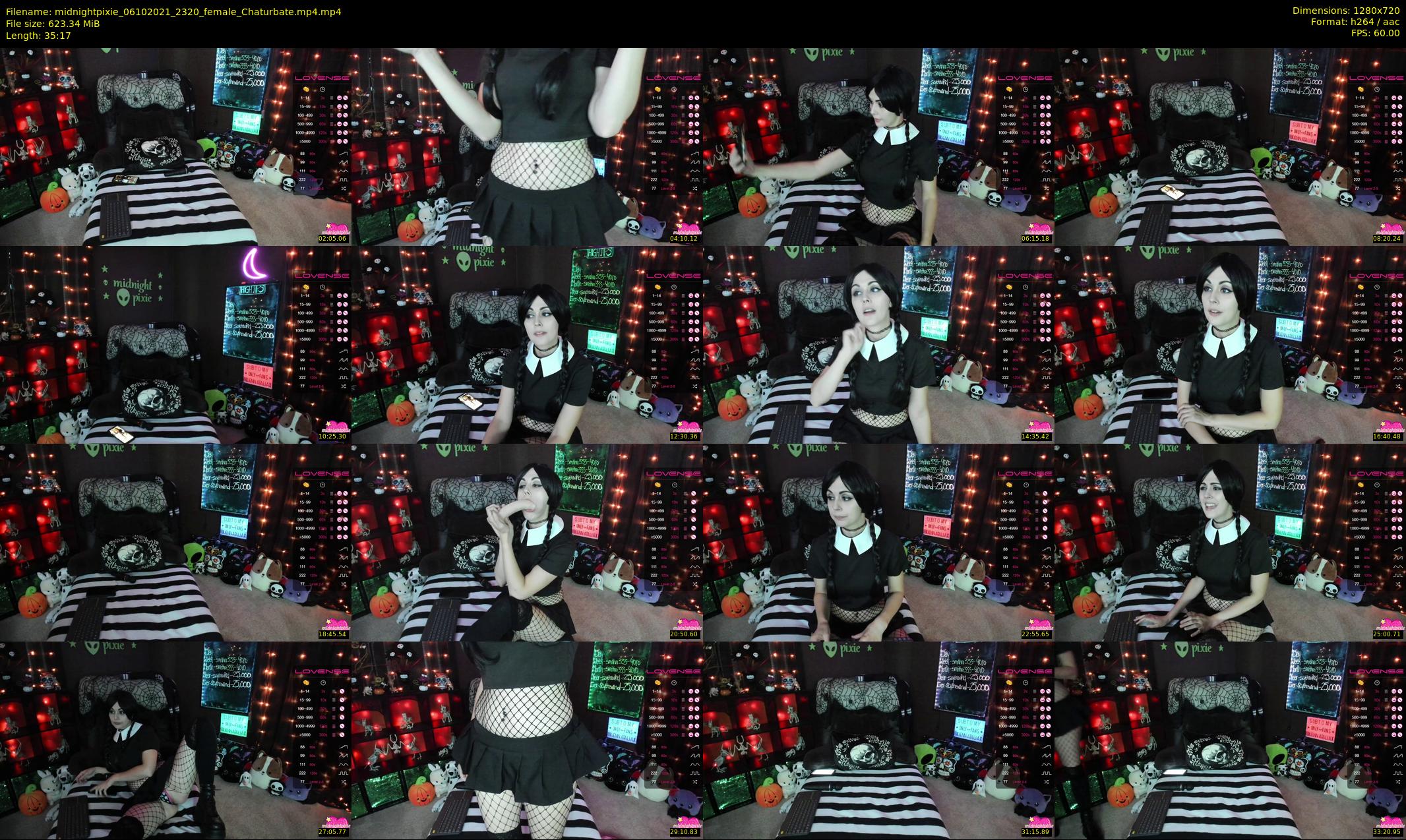 midnightpixie — 36 minute Chaturbate Female strip rec, 720p, Oct 6, 2021