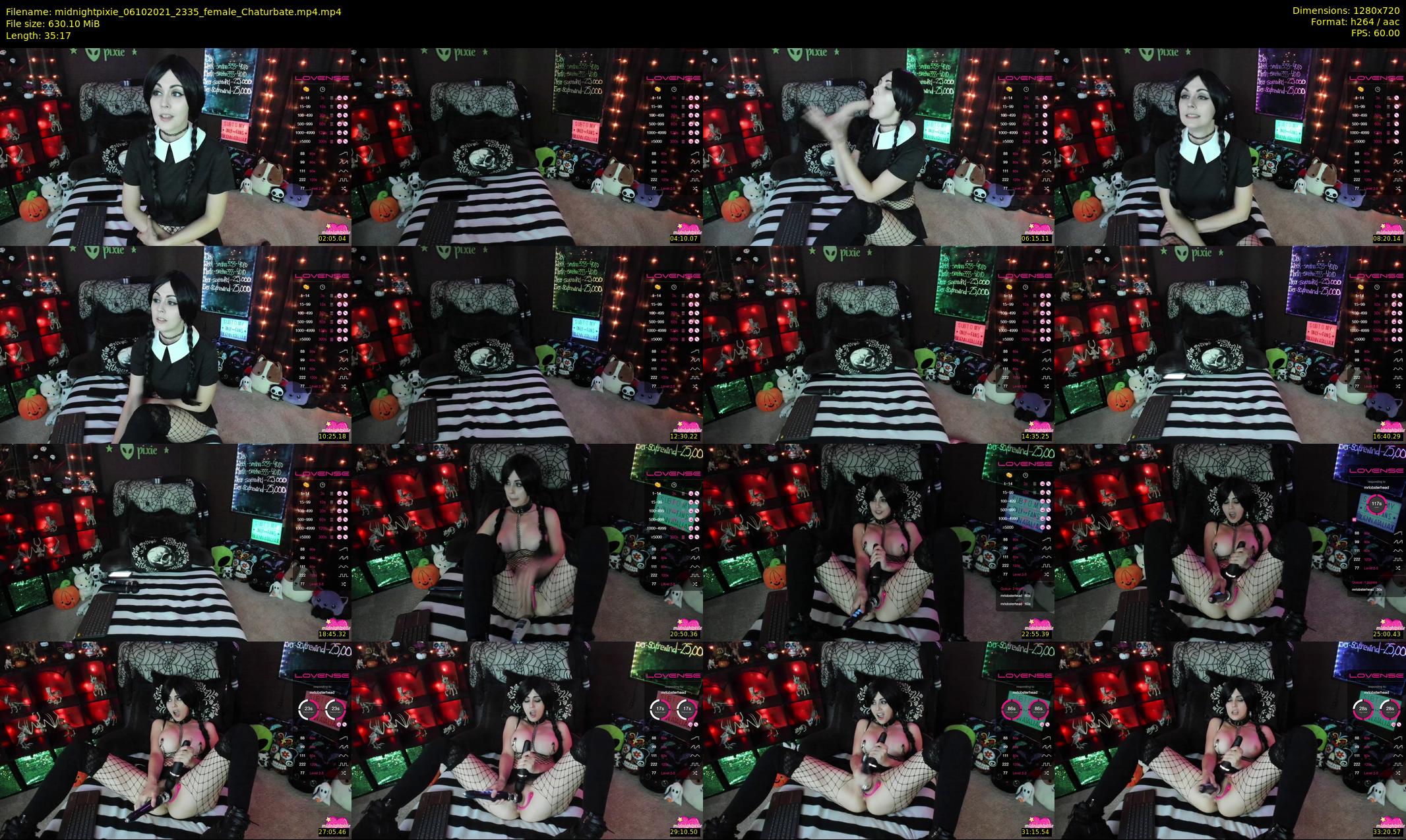 midnightpixie — 36 minute Chaturbate Female strip rec, 720p, Oct 6, 2021
