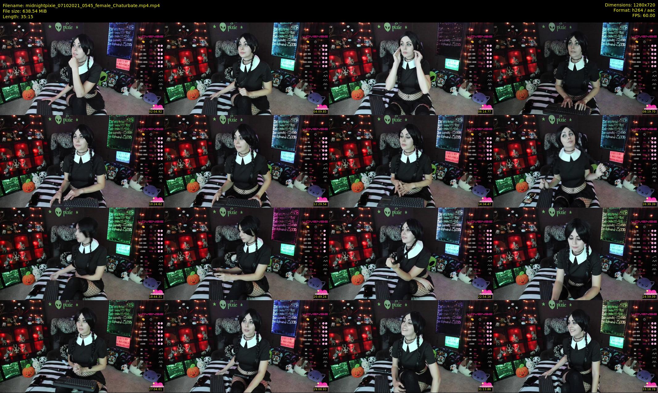 midnightpixie — 36 minute Chaturbate Female strip rec, 720p, Oct 7, 2021