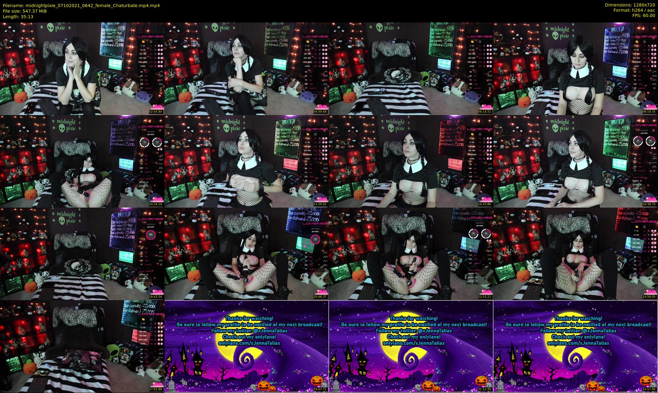 midnightpixie — 36 minute Chaturbate Female strip rec, 720p, Oct 7, 2021