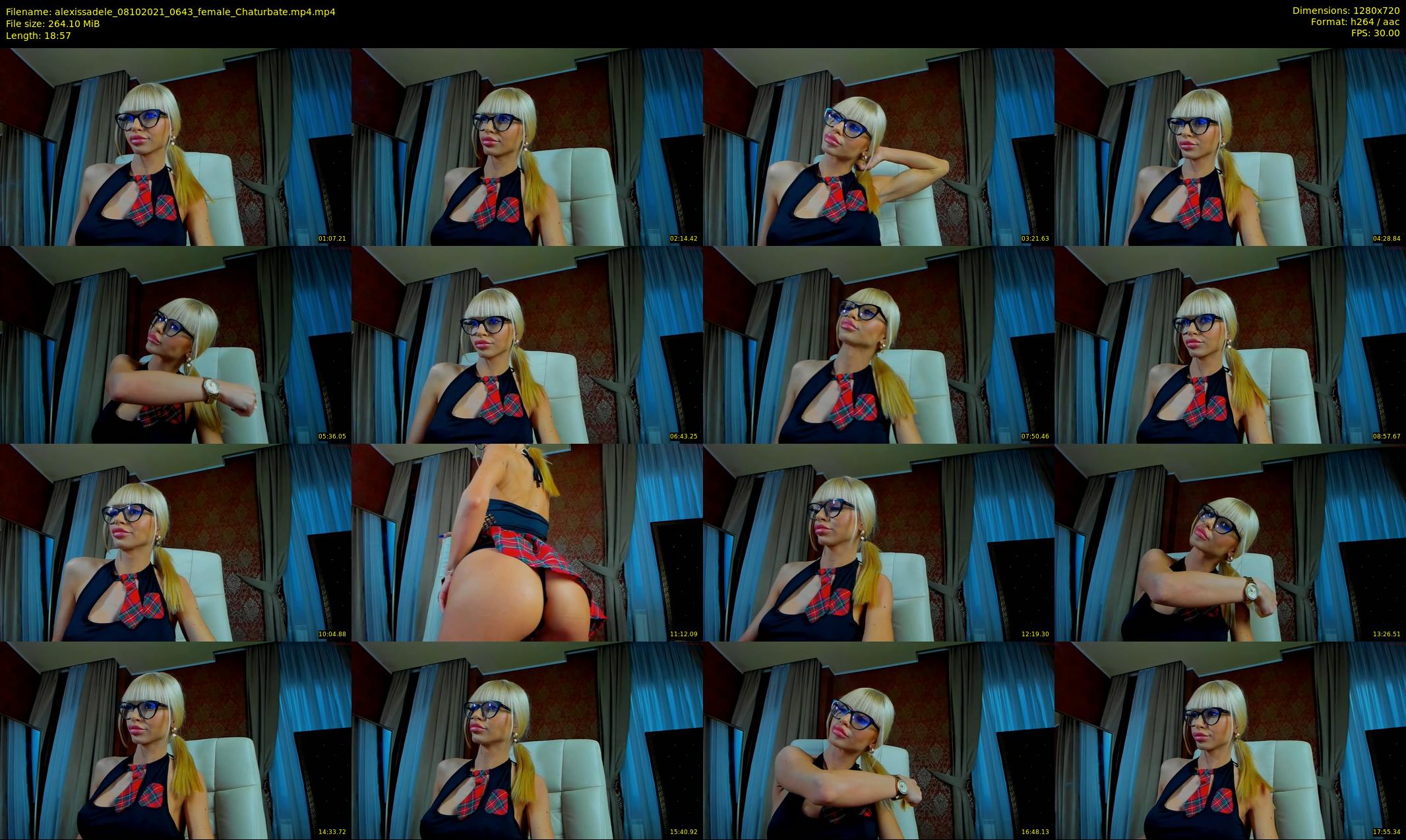 alexissadele — 19 minute Chaturbate Female strip rec, 720p, Oct 8, 2021
