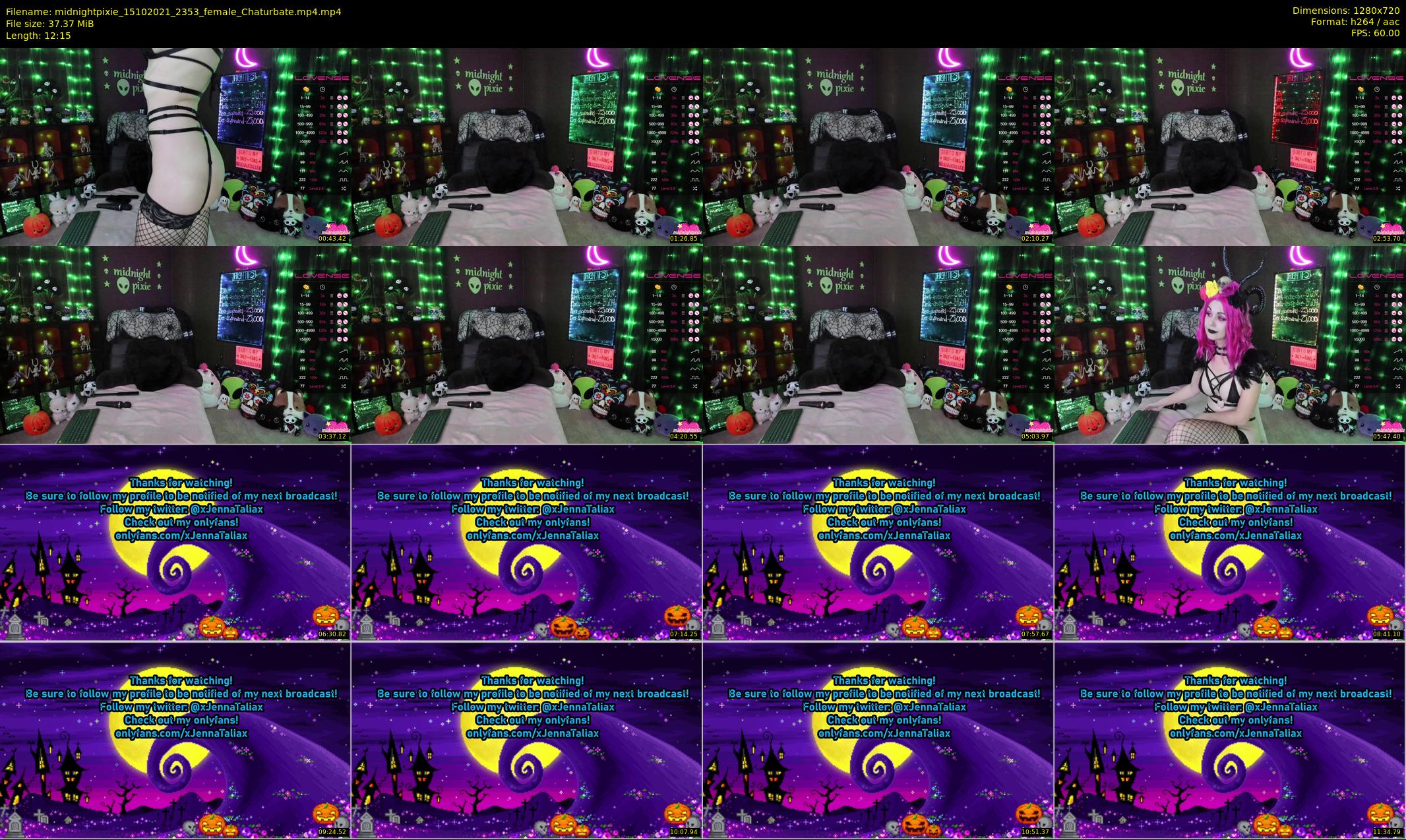 midnightpixie — 13 minute Chaturbate Female strip rec, 720p, Oct 15, 2021