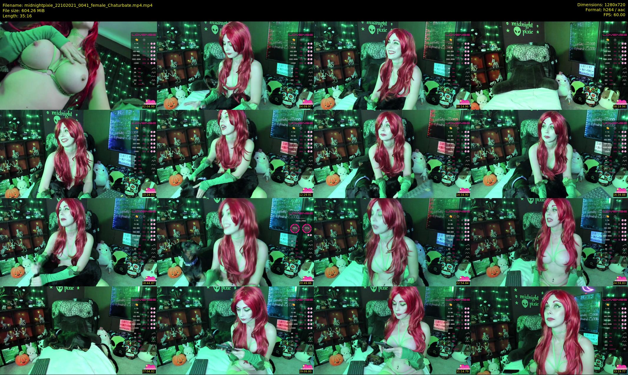 midnightpixie — 36 minute Chaturbate Female strip rec, 720p, Oct 22, 2021