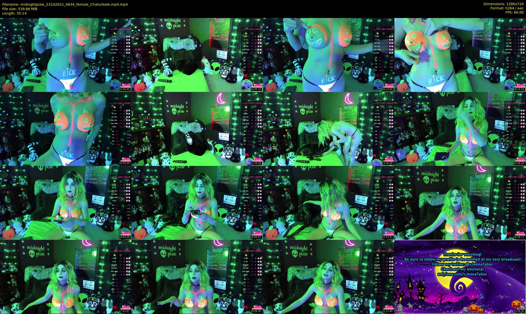 midnightpixie — 36 minute Chaturbate Female strip rec, 720p, Oct 23, 2021