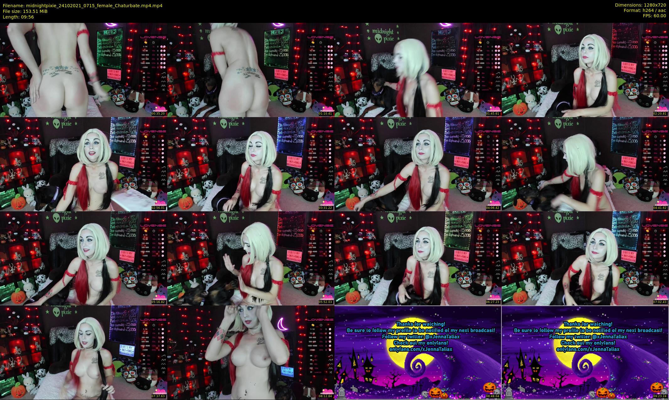 midnightpixie — 10 minute Chaturbate Female strip rec, 720p, Oct 24, 2021