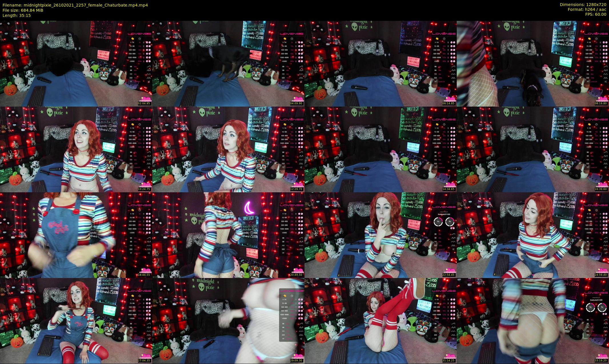 midnightpixie — 36 minute Chaturbate Female strip rec, 720p, Oct 26, 2021
