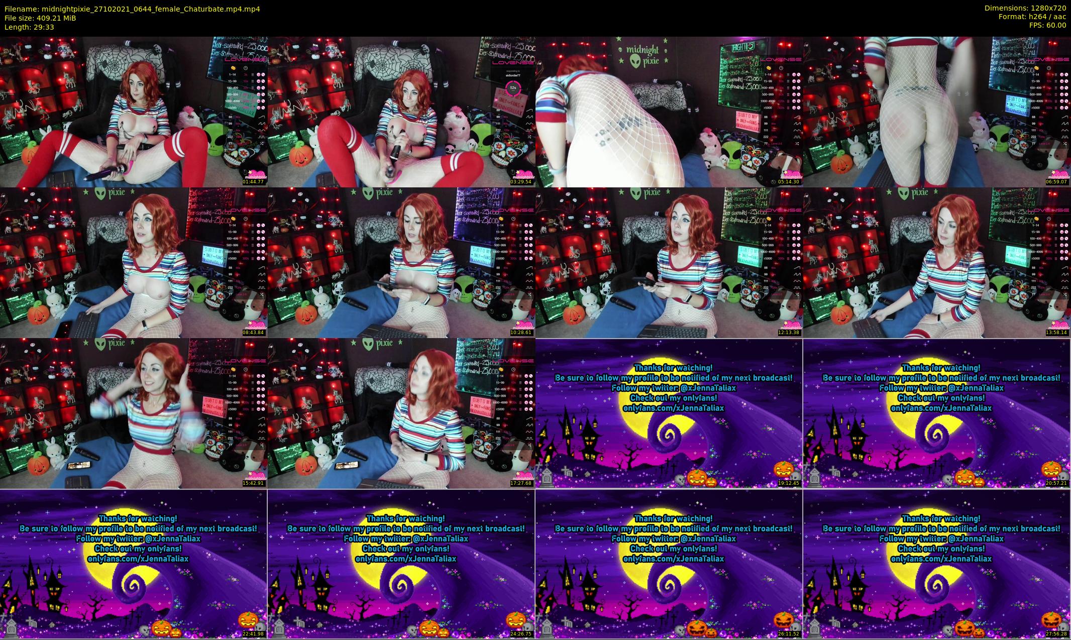 midnightpixie — 30 minute Chaturbate Female strip rec, 720p, Oct 27, 2021