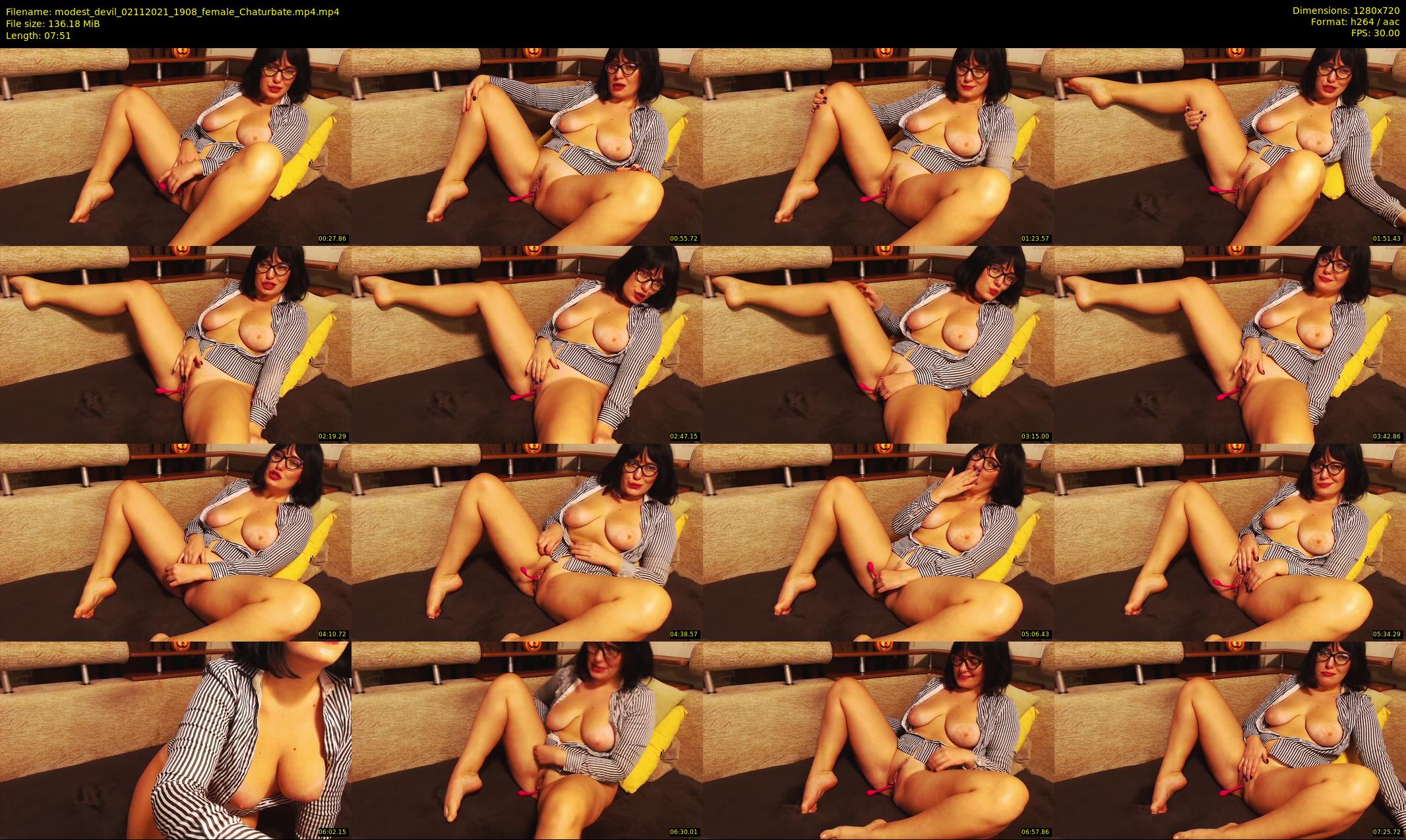 modest_devil — 8 minute Chaturbate Female strip rec, 720p, Nov 2, 2021