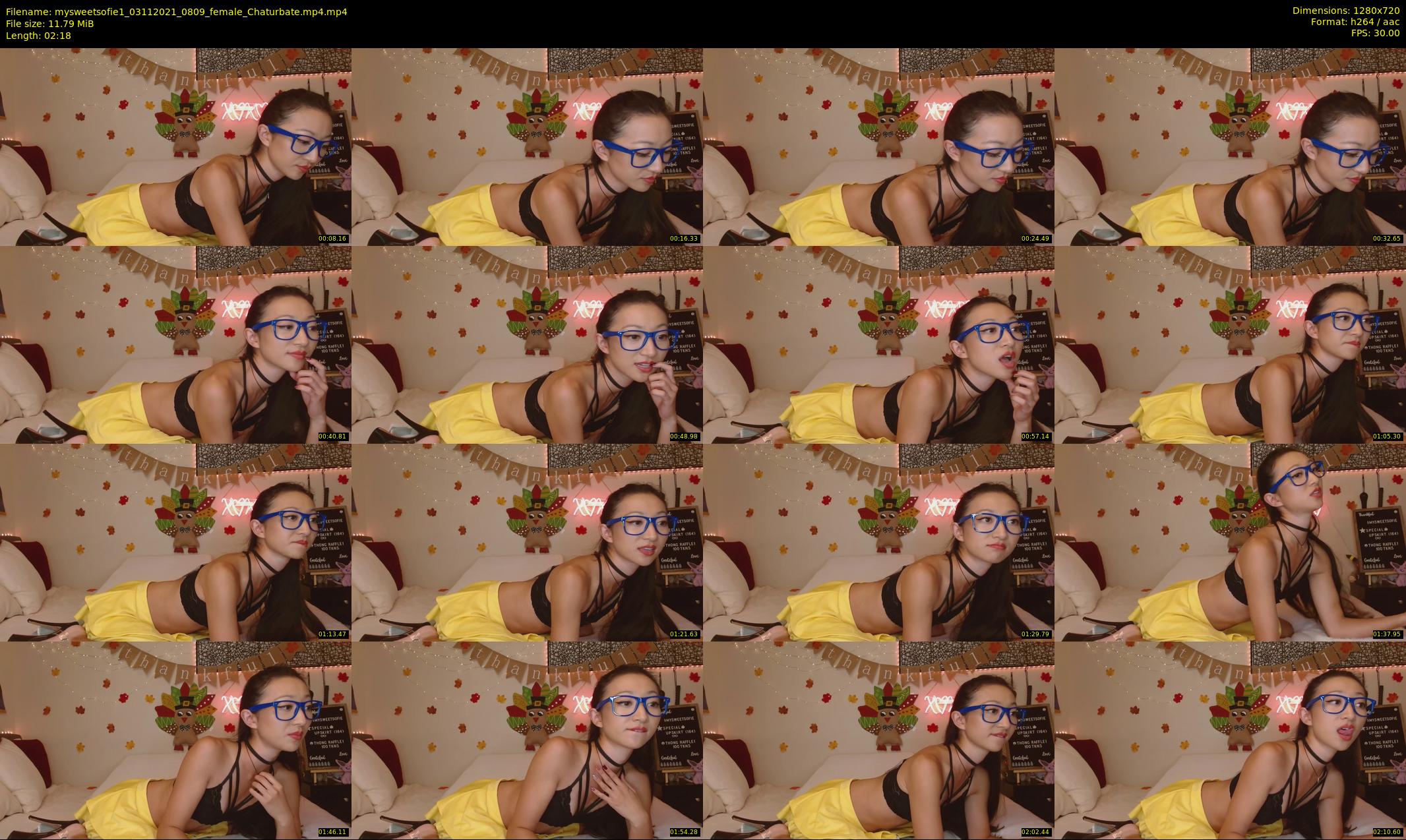 mysweetsofie1 — 3 minute Chaturbate Female strip rec, 720p, Nov 3, 2021
