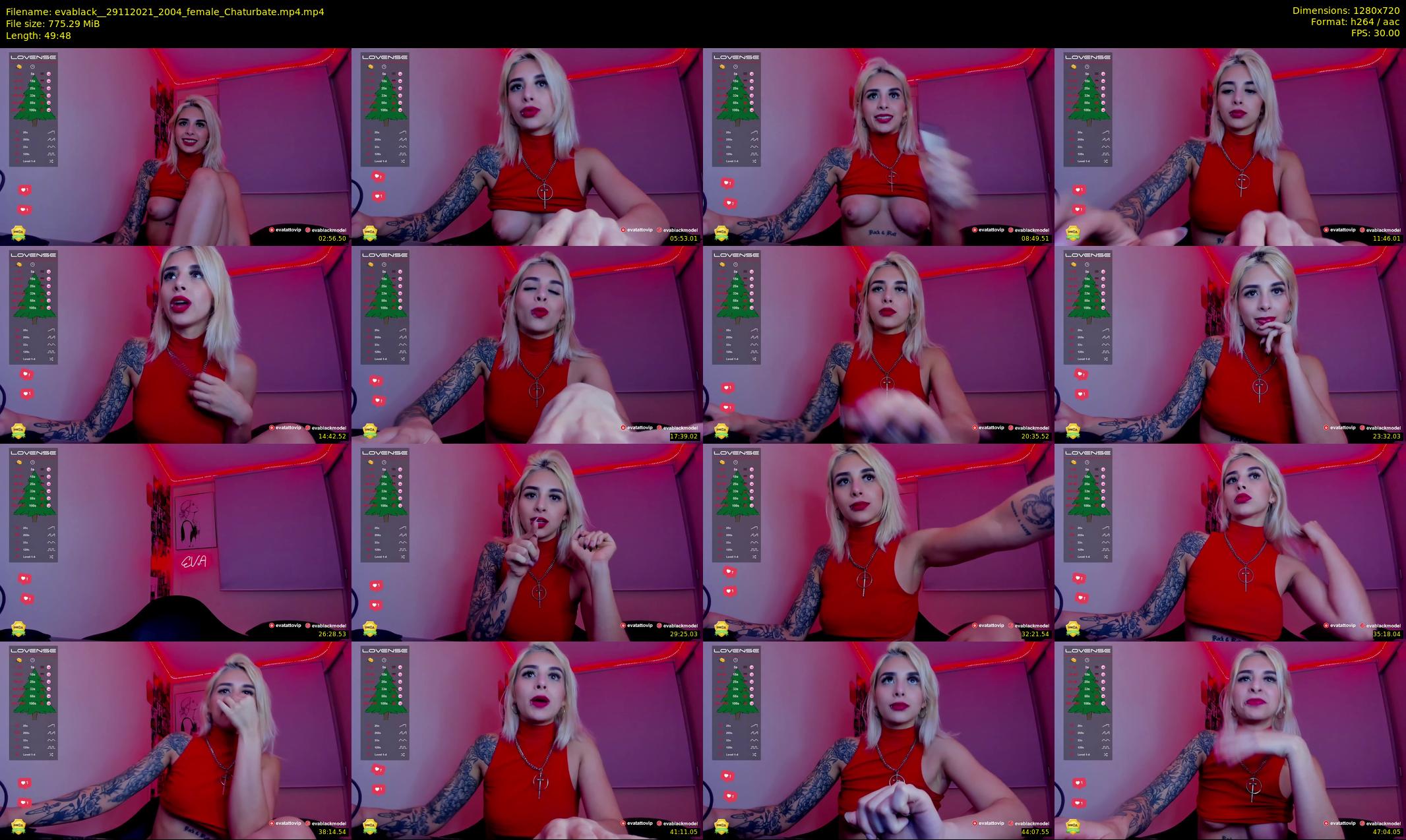 evablack_ — 50 minute Chaturbate Female strip rec, 720p, Nov 29, 2021