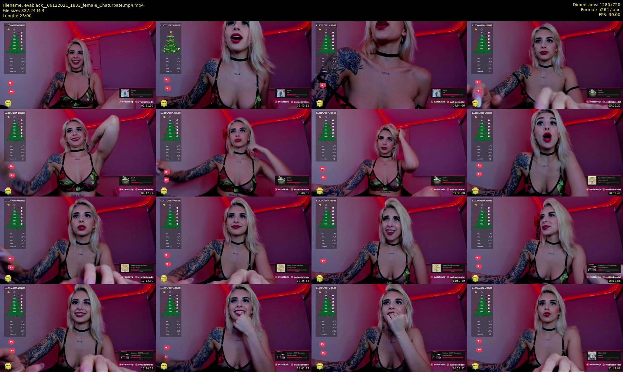 evablack_ — 23 minute Chaturbate Female strip rec, 720p, Dec 6, 2021