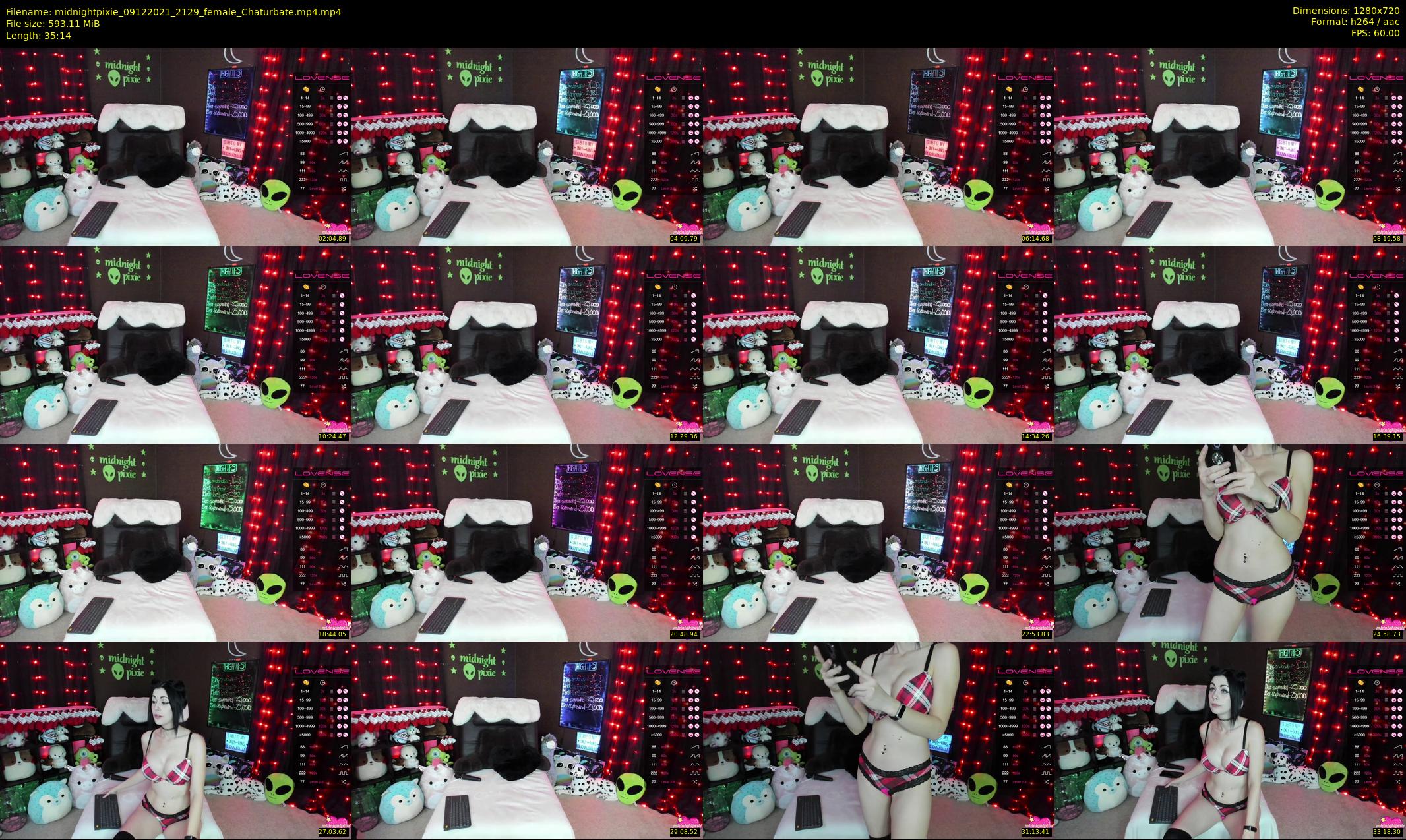 midnightpixie — 36 minute Chaturbate Female strip rec, 720p, Dec 9, 2021