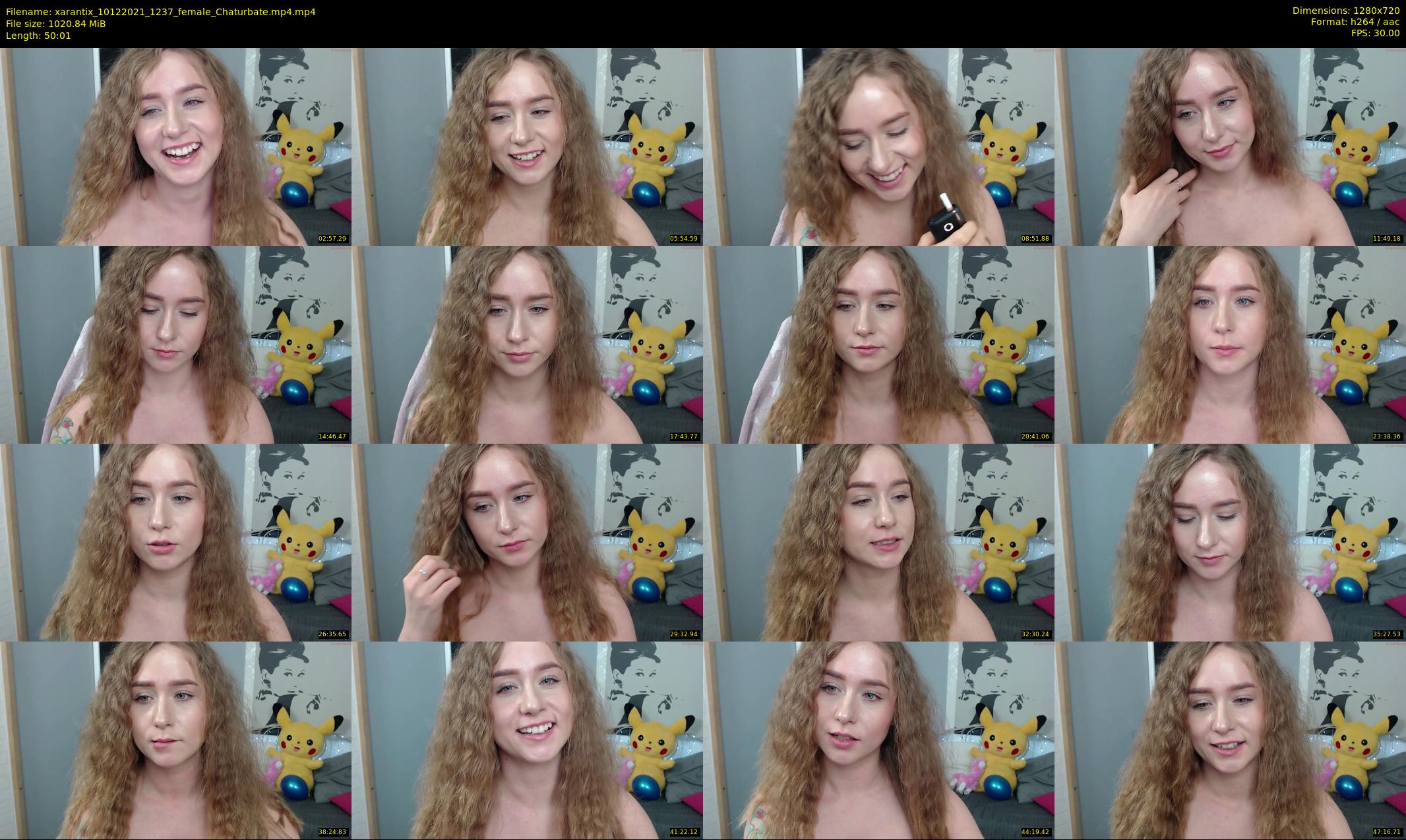 xarantix — 51 minute Chaturbate Female strip rec, 720p, Dec 10, 2021