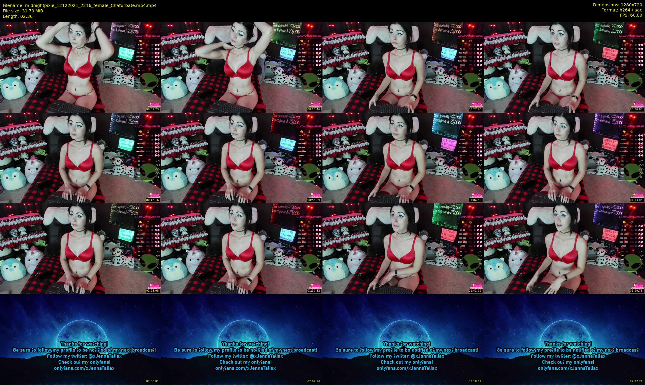 midnightpixie — 3 minute Chaturbate Female strip rec, 720p, Dec 12, 2021