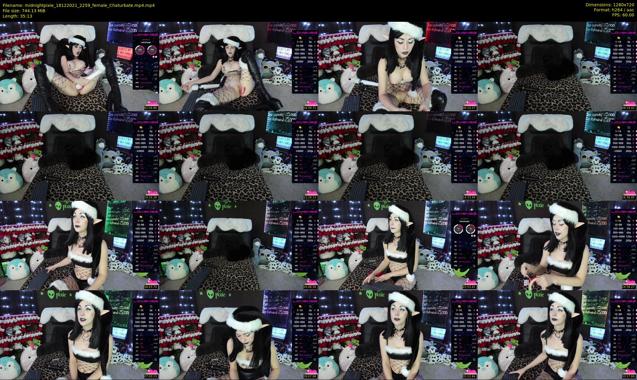 midnightpixie — 36 minute Chaturbate Female strip rec, 720p, Dec 18, 2021