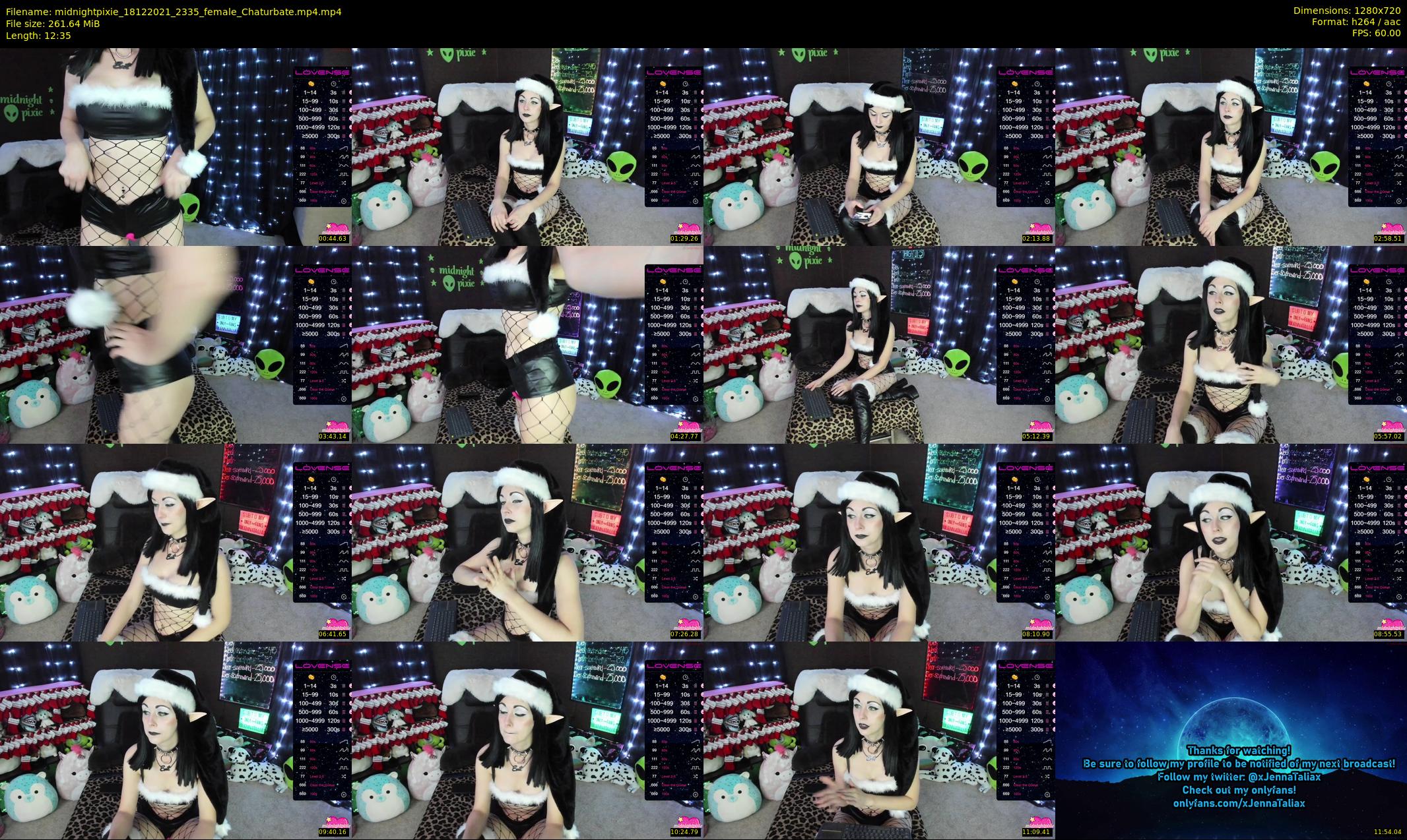midnightpixie — 13 minute Chaturbate Female strip rec, 720p, Dec 18, 2021
