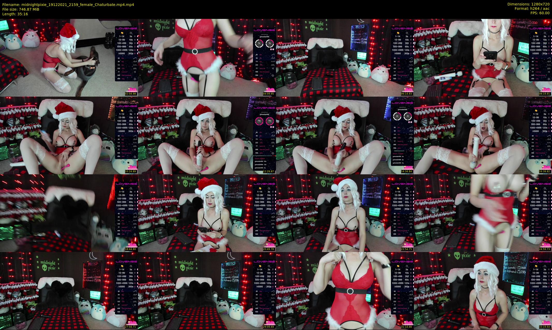 midnightpixie — 36 minute Chaturbate Female strip rec, 720p, Dec 19, 2021