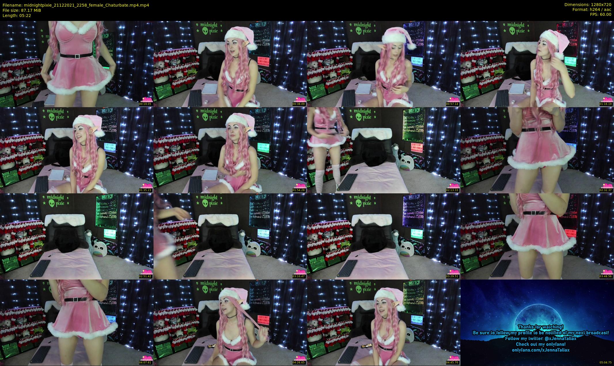 midnightpixie — 6 minute Chaturbate Female strip rec, 720p, Dec 21, 2021
