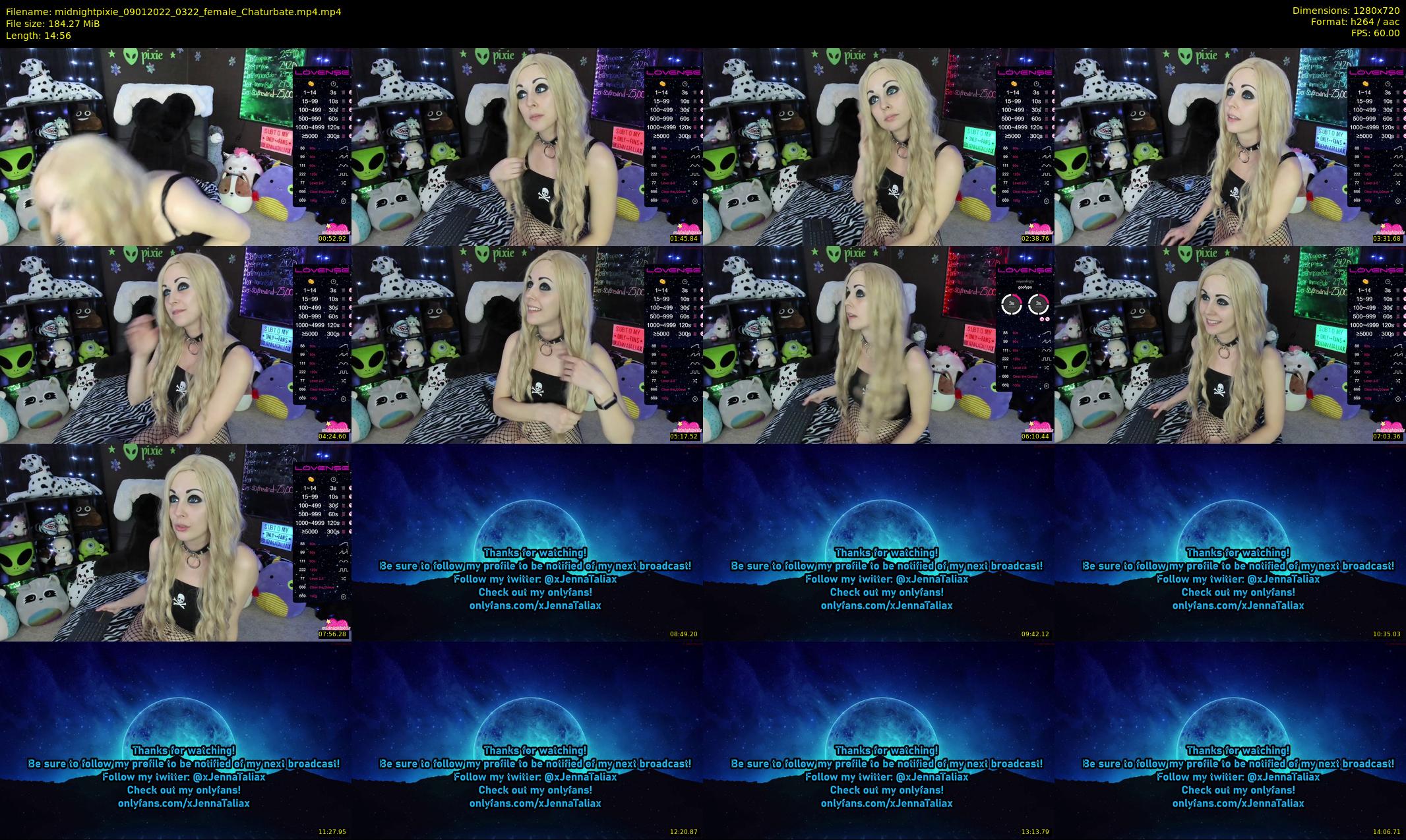 midnightpixie — 15 minute Chaturbate Female strip rec, 720p, Jan 9, 2022