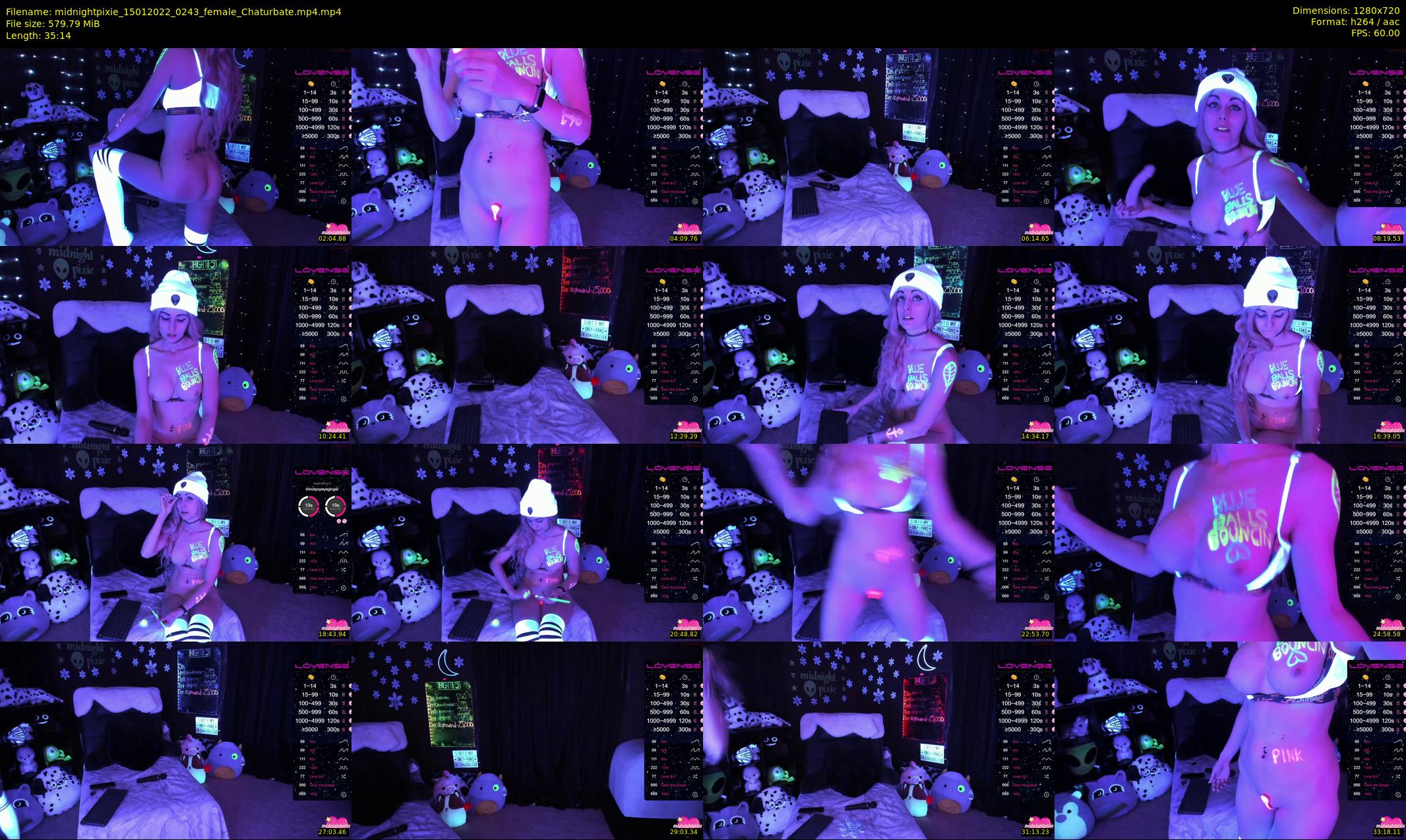 midnightpixie — 36 minute Chaturbate Female strip rec, 720p, Jan 15, 2022