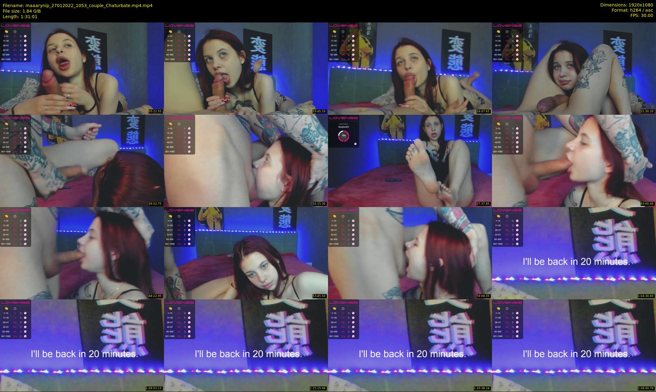 maaarynip — 92 minute Chaturbate Couple strip rec, 1080p, Jan 27, 2022