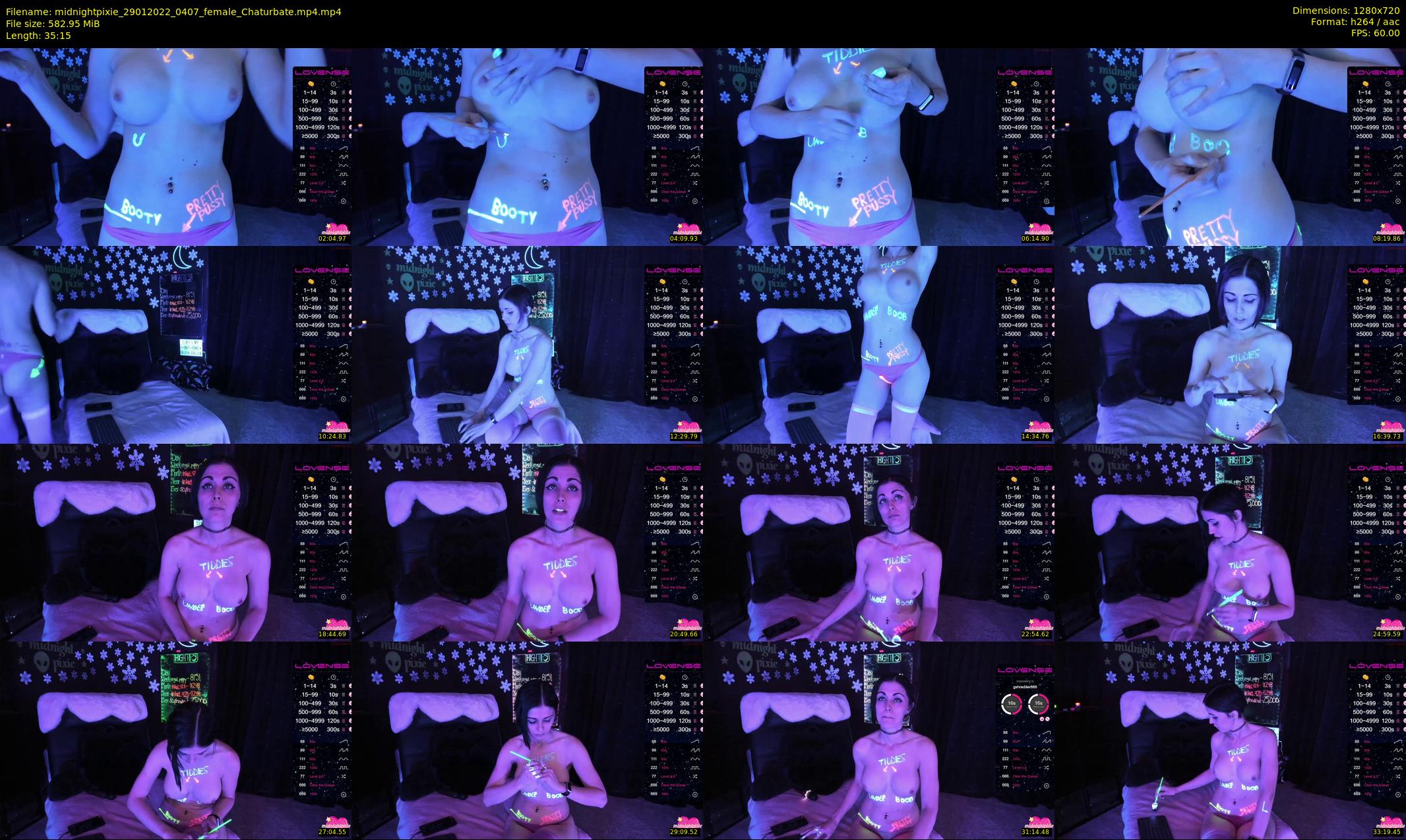 midnightpixie — 36 minute Chaturbate Female strip rec, 720p, Jan 29, 2022