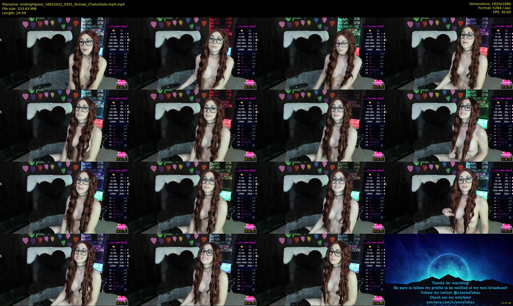 midnightpixie — 25 minute Chaturbate Female strip rec, 1080p, Feb 16, 2022