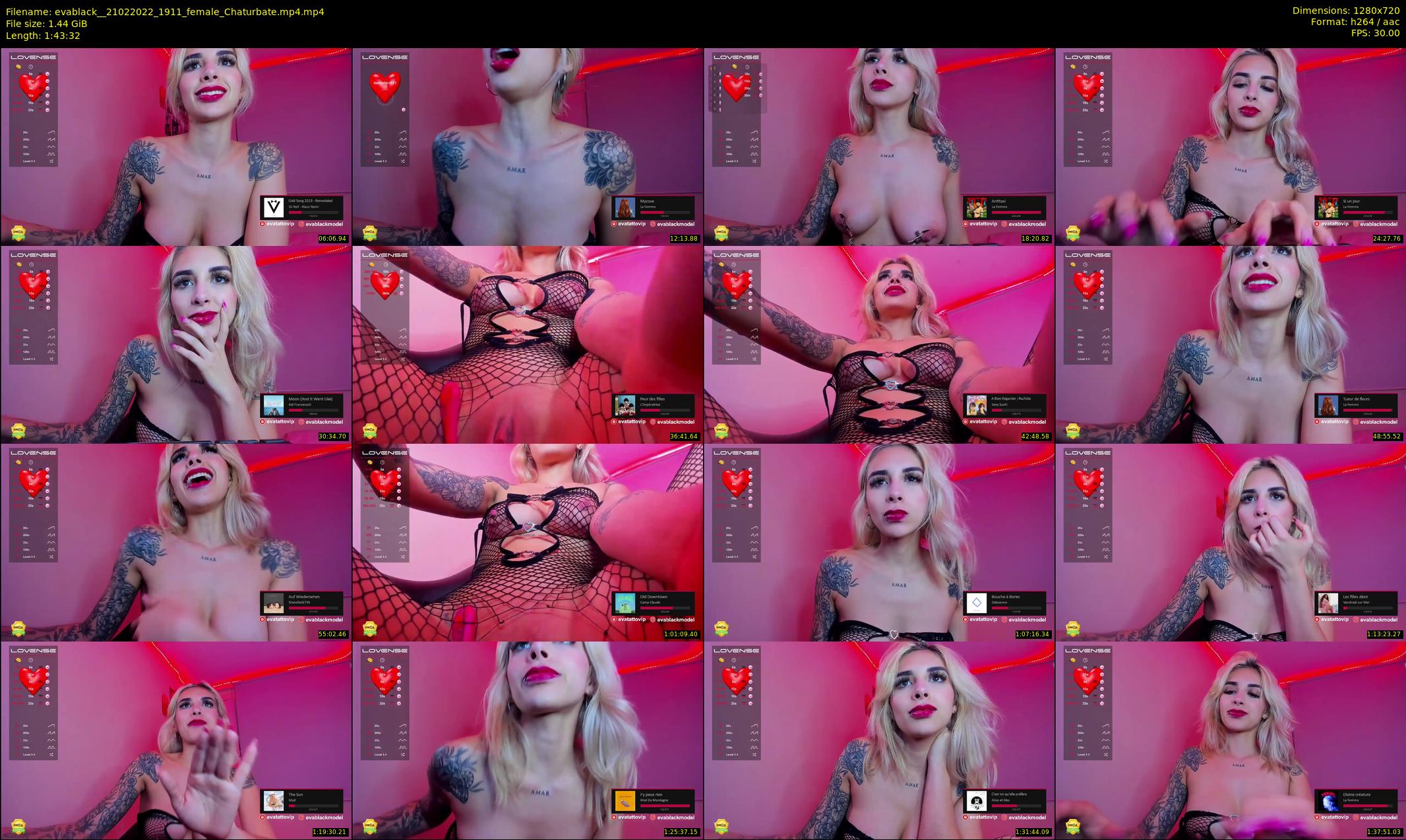 evablack_ — 104 minute Chaturbate Female strip rec, 720p, Feb 21, 2022