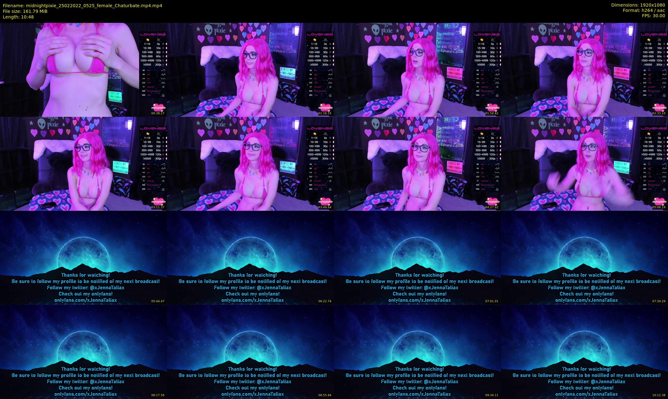 midnightpixie — 11 minute Chaturbate Female strip rec, 1080p, Feb 25, 2022