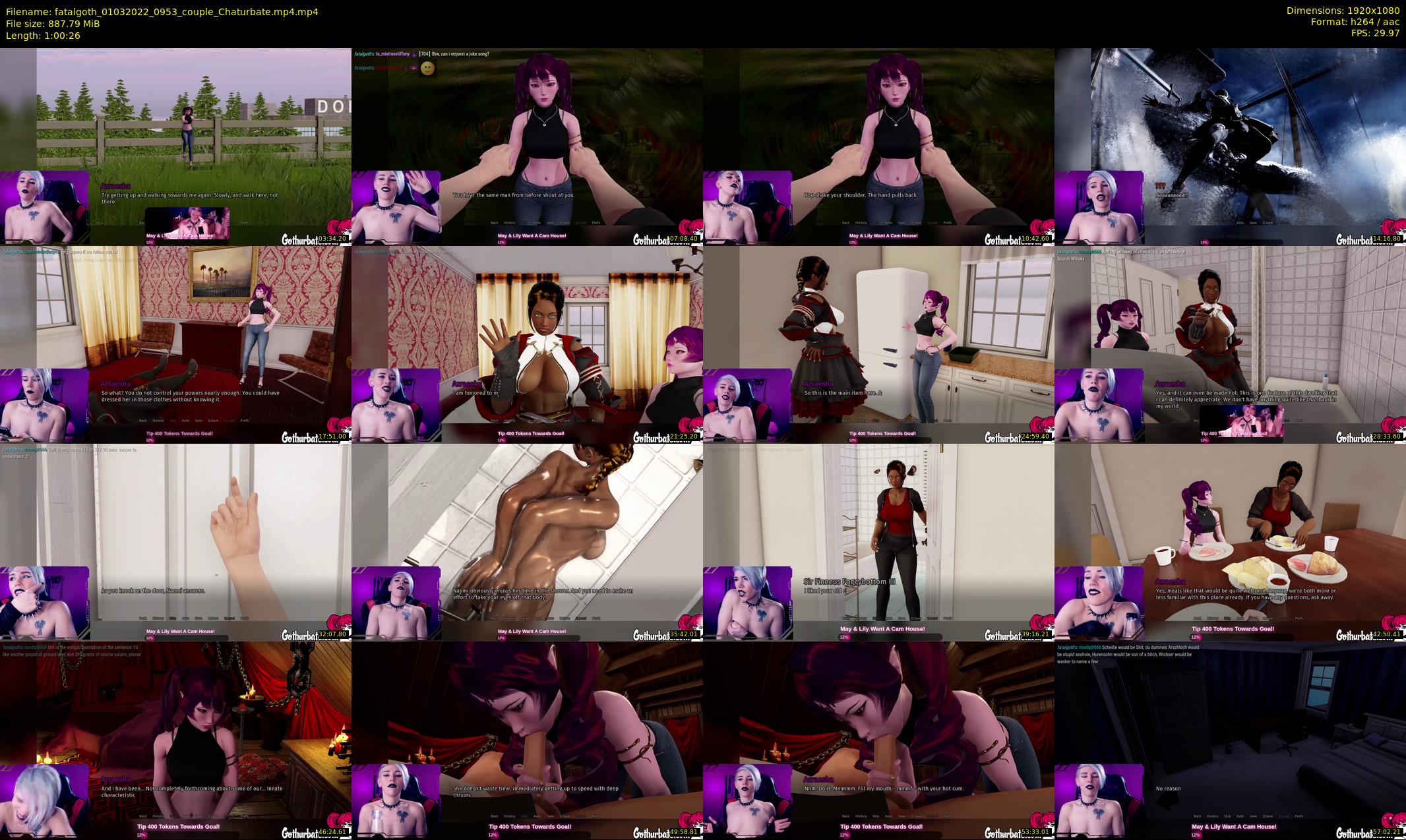 fatalgoth — 61 minute Chaturbate Couple strip rec, 1080p, Mar 1, 2022