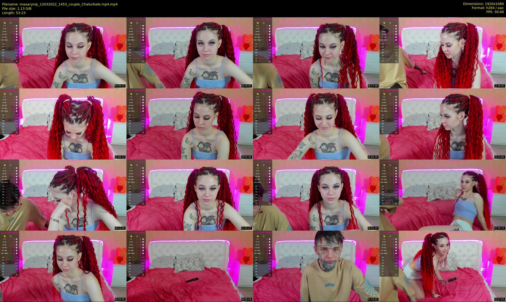 maaarynip — 54 minute Chaturbate Couple strip rec, 1080p, Mar 12, 2022