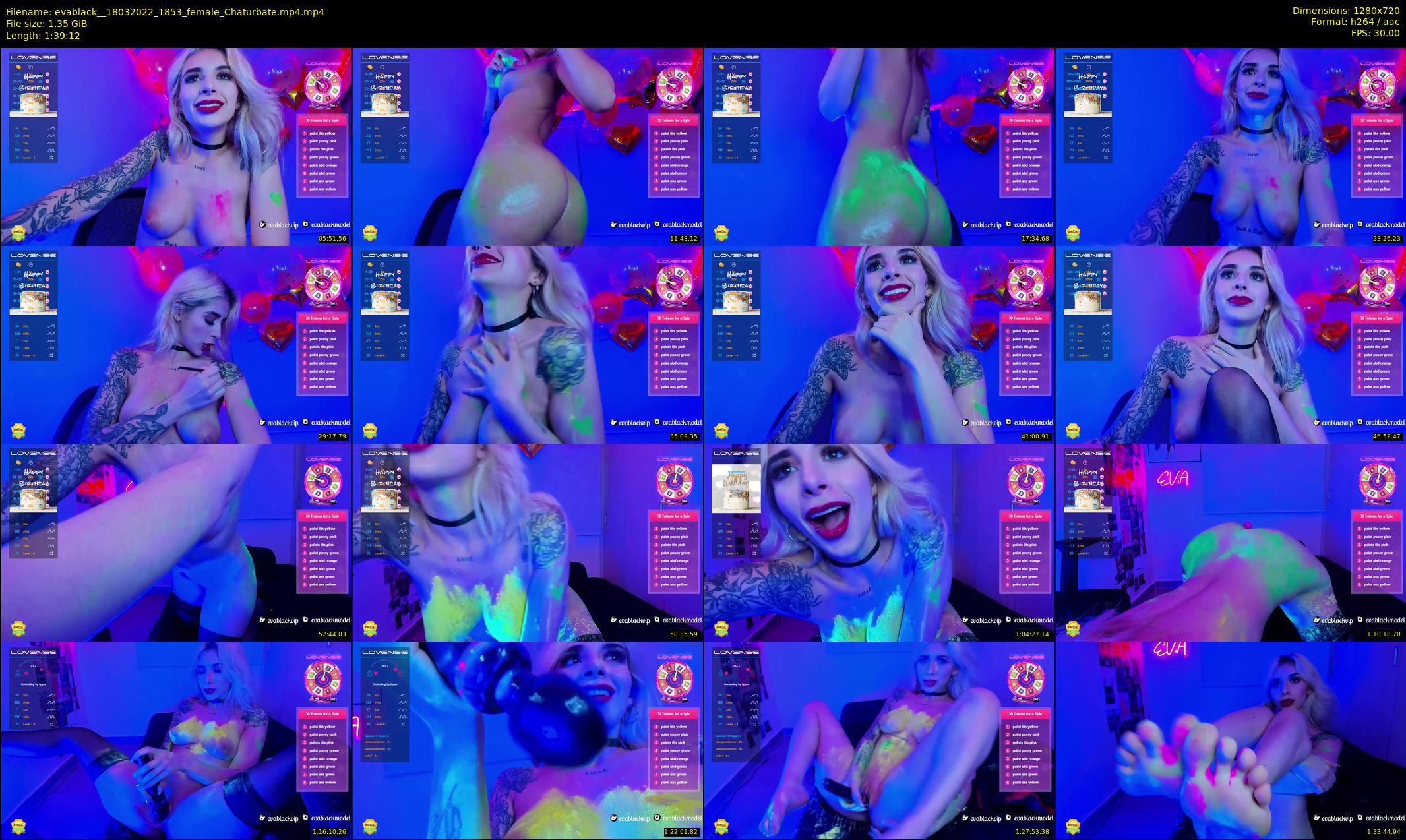 evablack_ — 100 minute Chaturbate Female strip rec, 720p, Mar 18, 2022