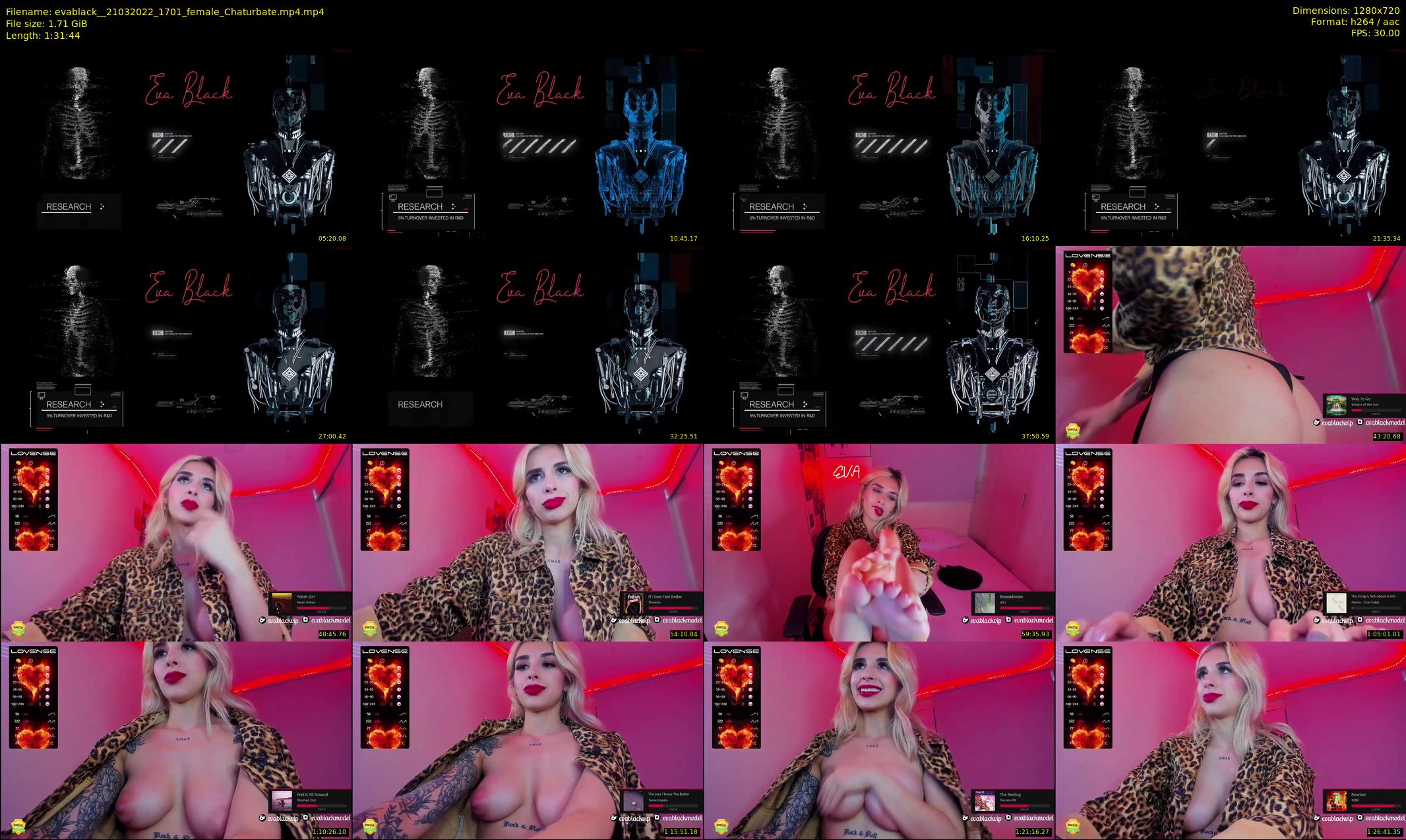 evablack_ — 92 minute Chaturbate Female strip rec, 720p, Mar 21, 2022