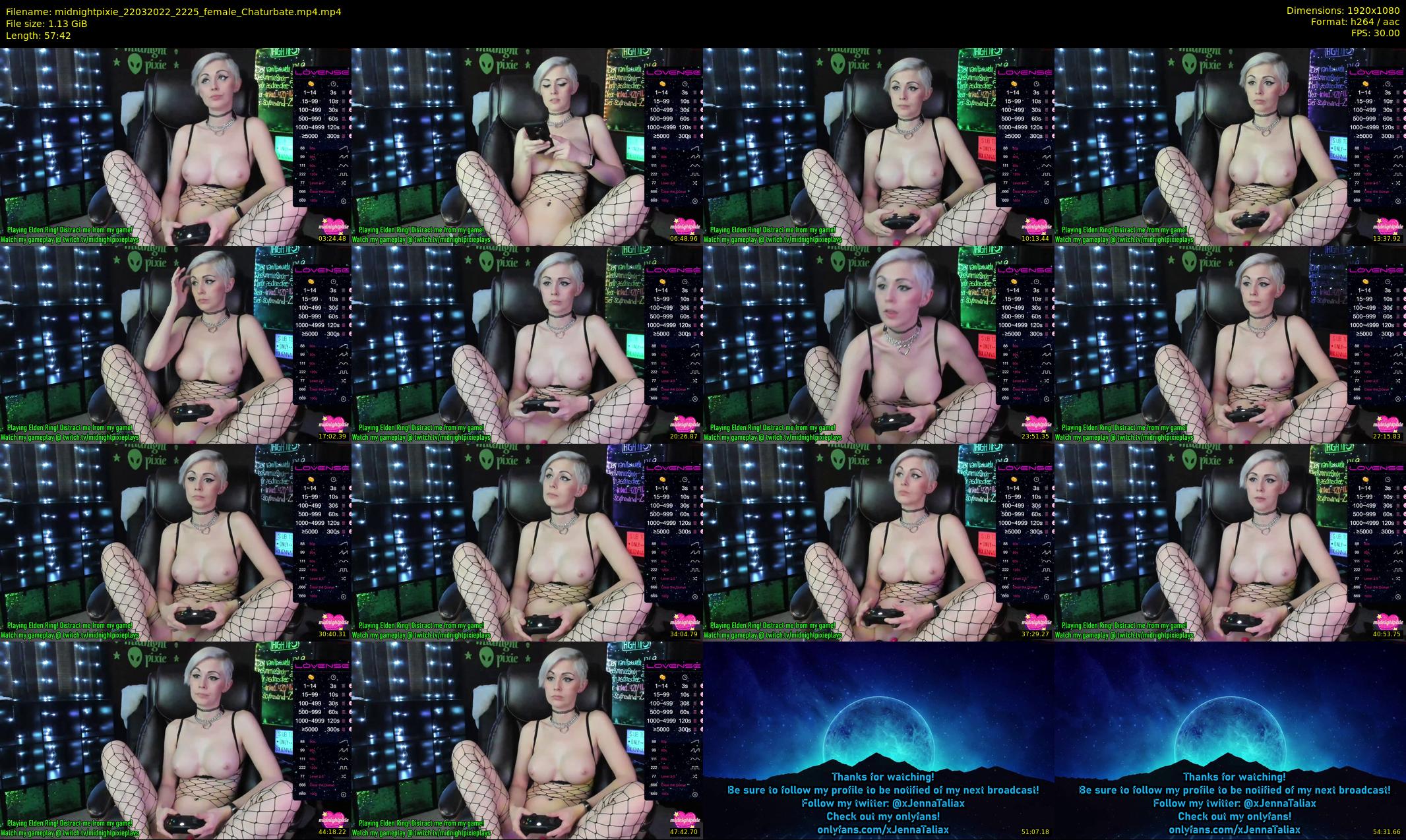 midnightpixie — 58 minute Chaturbate Female strip rec, 1080p, Mar 22, 2022