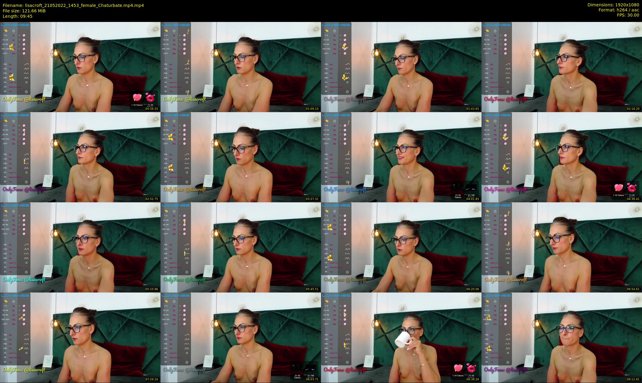lisacroft — 10 minute Chaturbate Female strip rec, 1080p, May 21, 2022