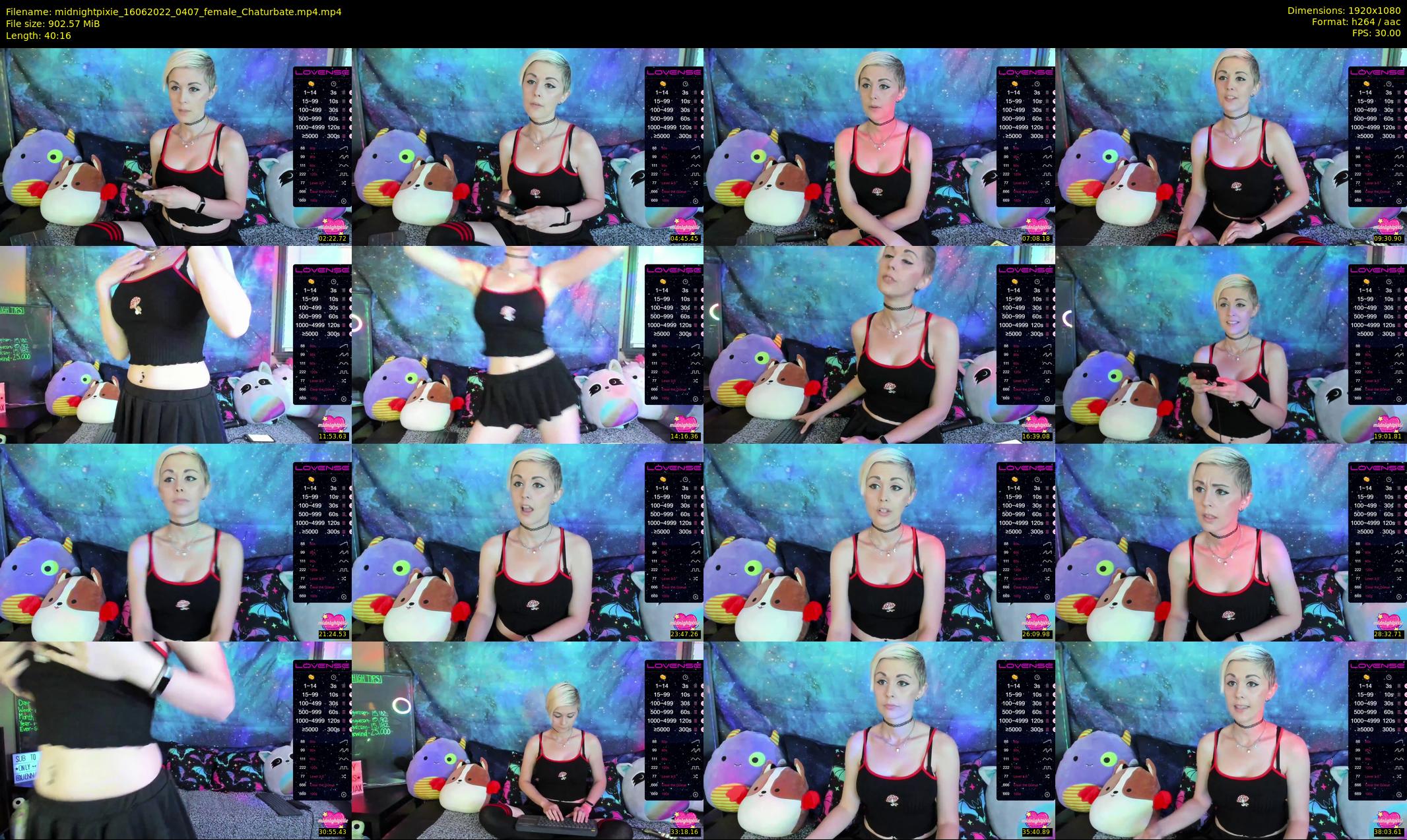 midnightpixie — 41 minute Chaturbate Female strip rec, 1080p, Jun 16, 2022