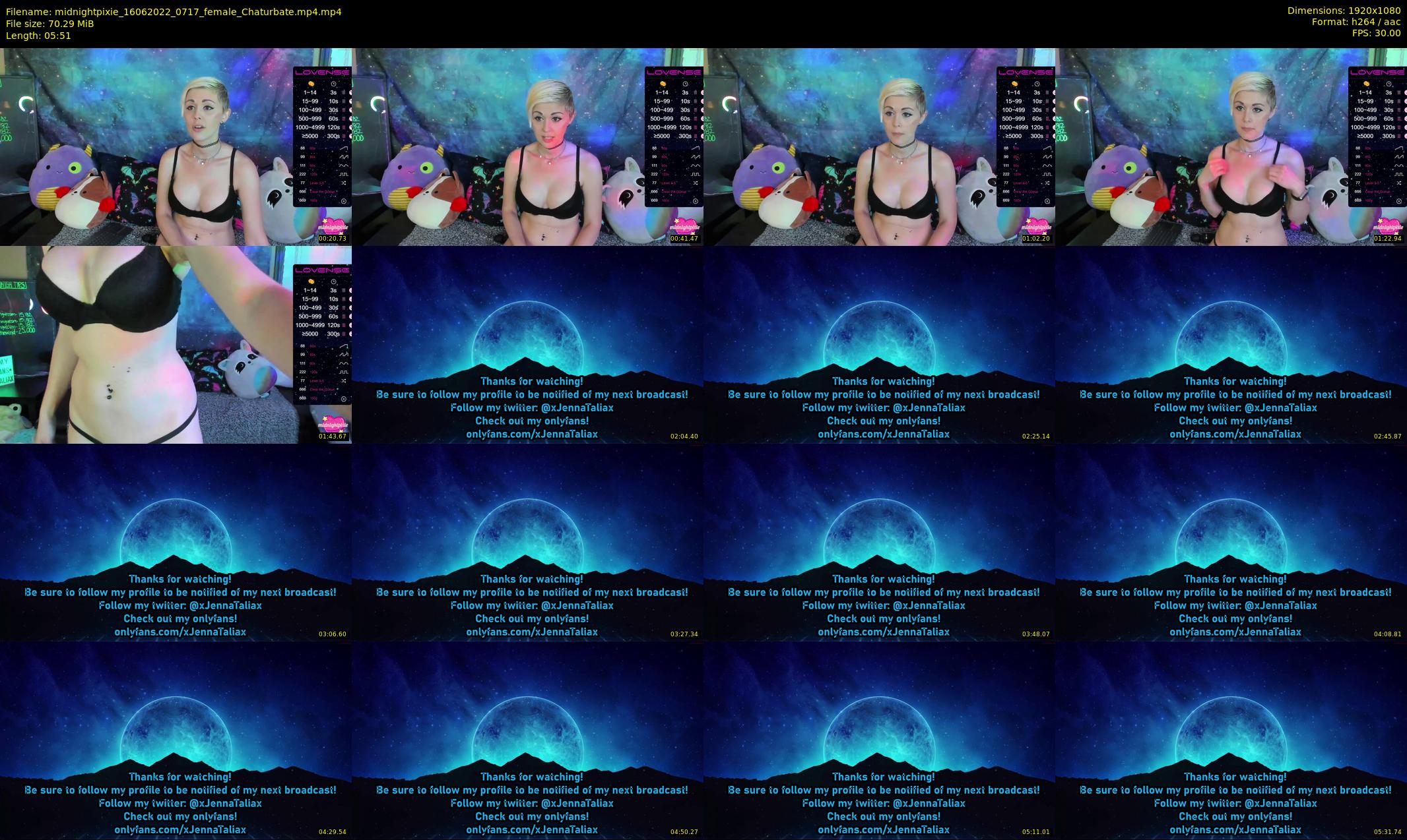 midnightpixie — 6 minute Chaturbate Female strip rec, 1080p, Jun 16, 2022