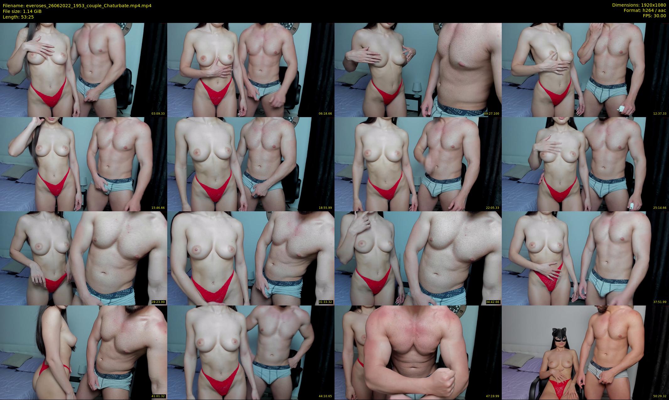 everoses — 54 minute Chaturbate Couple strip rec, 1080p, Jun 26, 2022