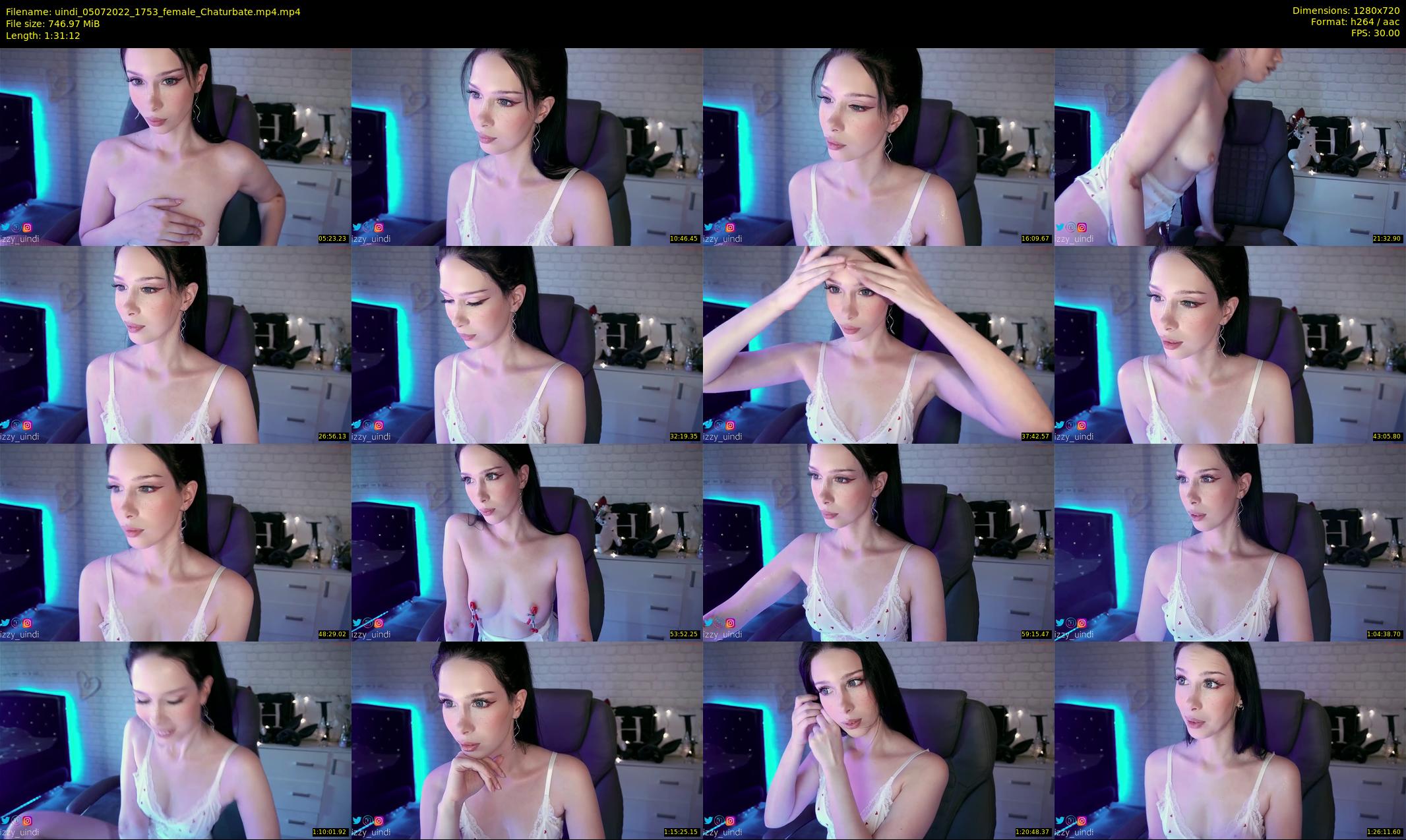 uindi — 92 minute Chaturbate Female strip rec, 720p, Jul 5, 2022