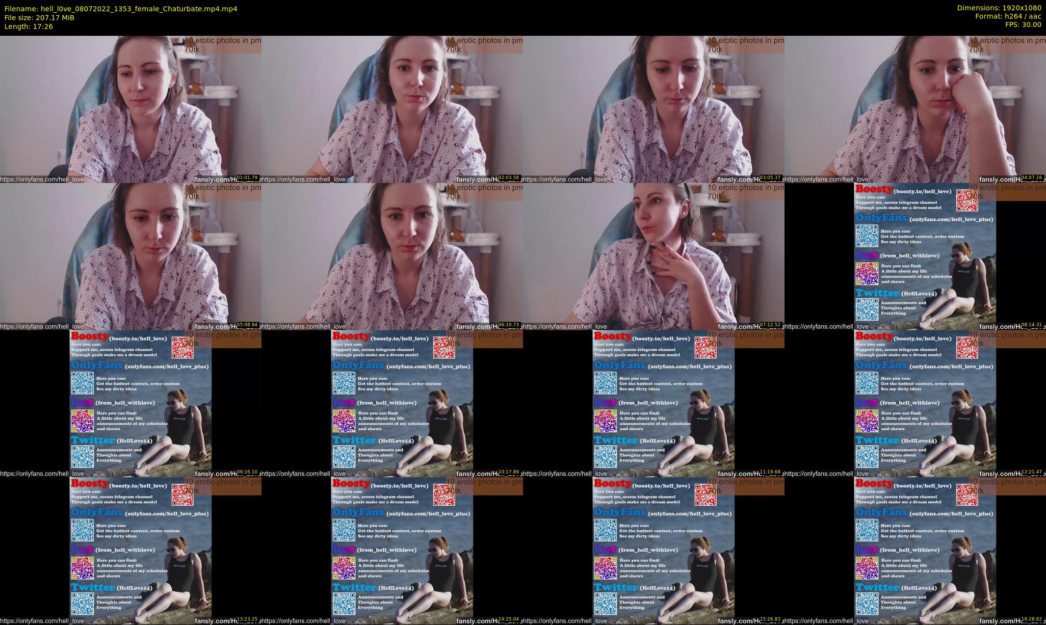 hell_l0ve — 18 minute Chaturbate Female strip rec, 1080p, Jul 8, 2022