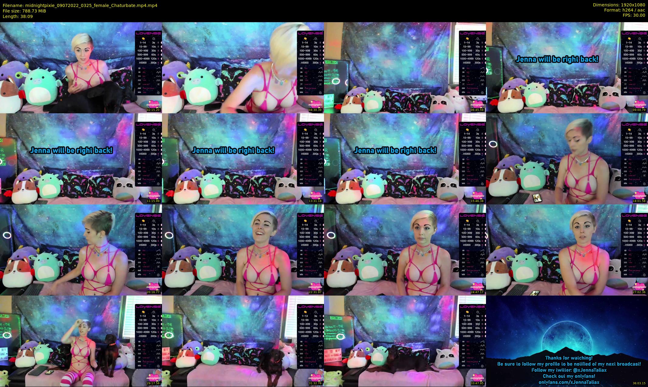 midnightpixie — 39 minute Chaturbate Female strip rec, 1080p, Jul 9, 2022