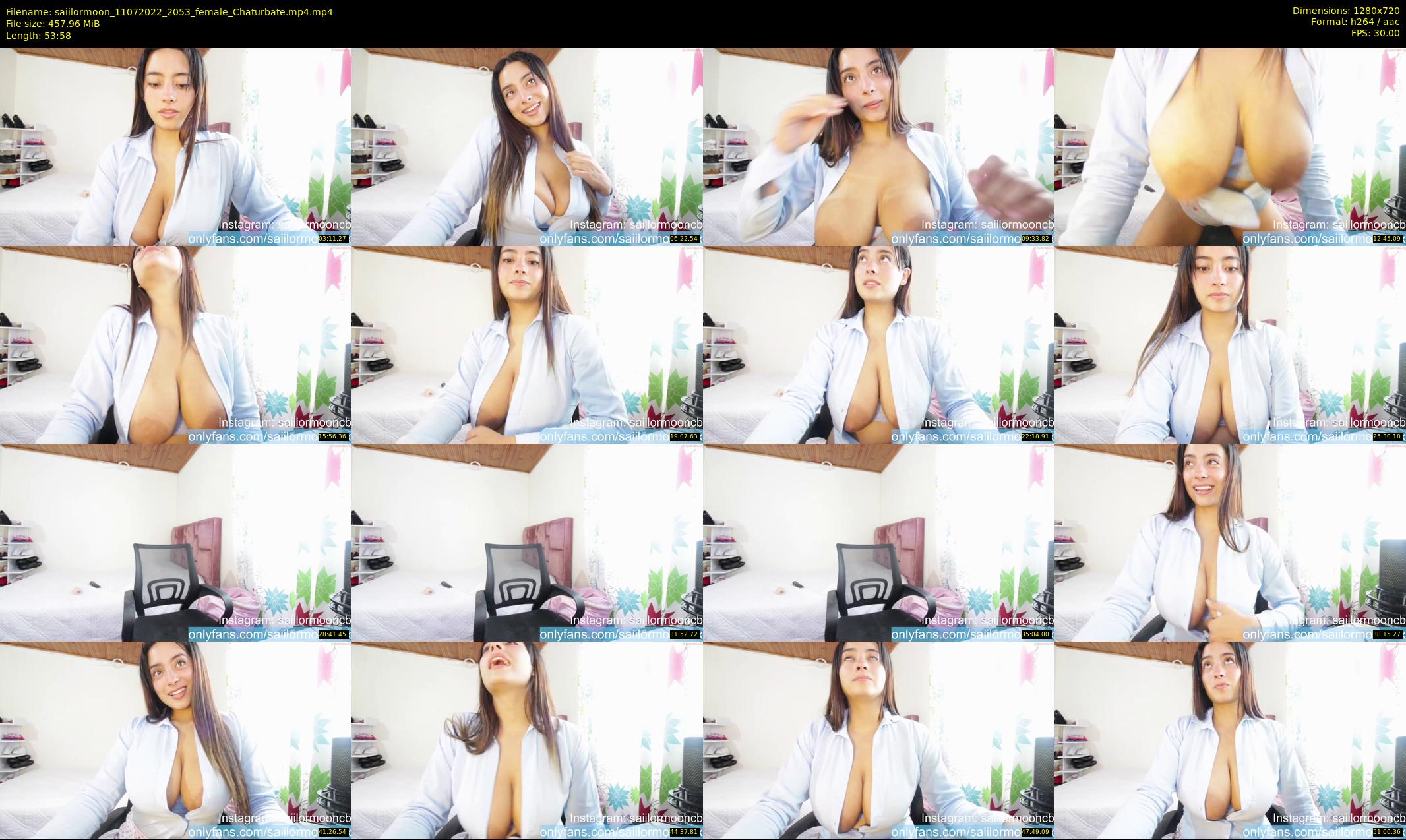 saiilormoon — 54 minute Chaturbate Female strip rec, 720p, Jul 11, 2022