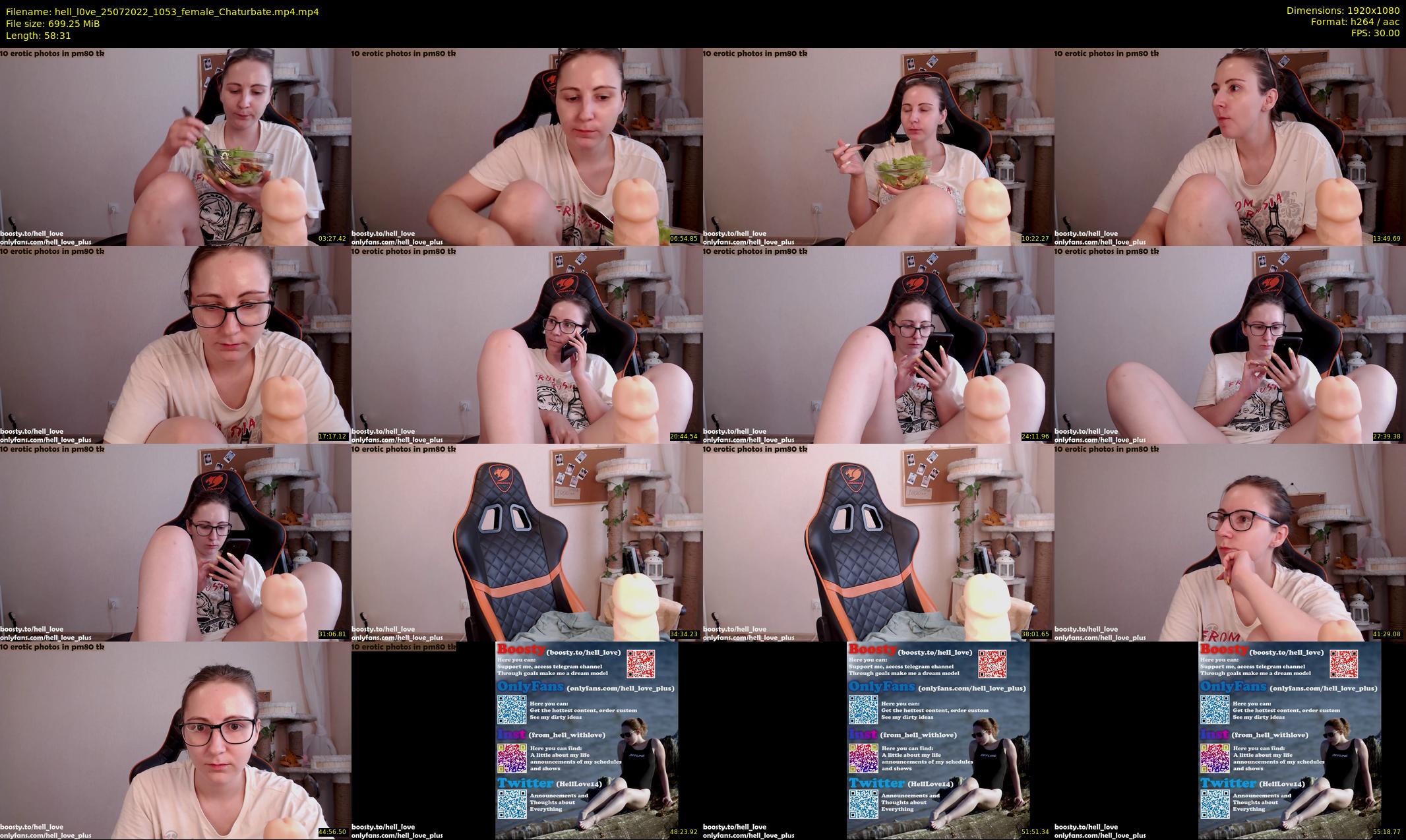 hell_l0ve — 59 minute Chaturbate Female strip rec, 1080p, Jul 25, 2022