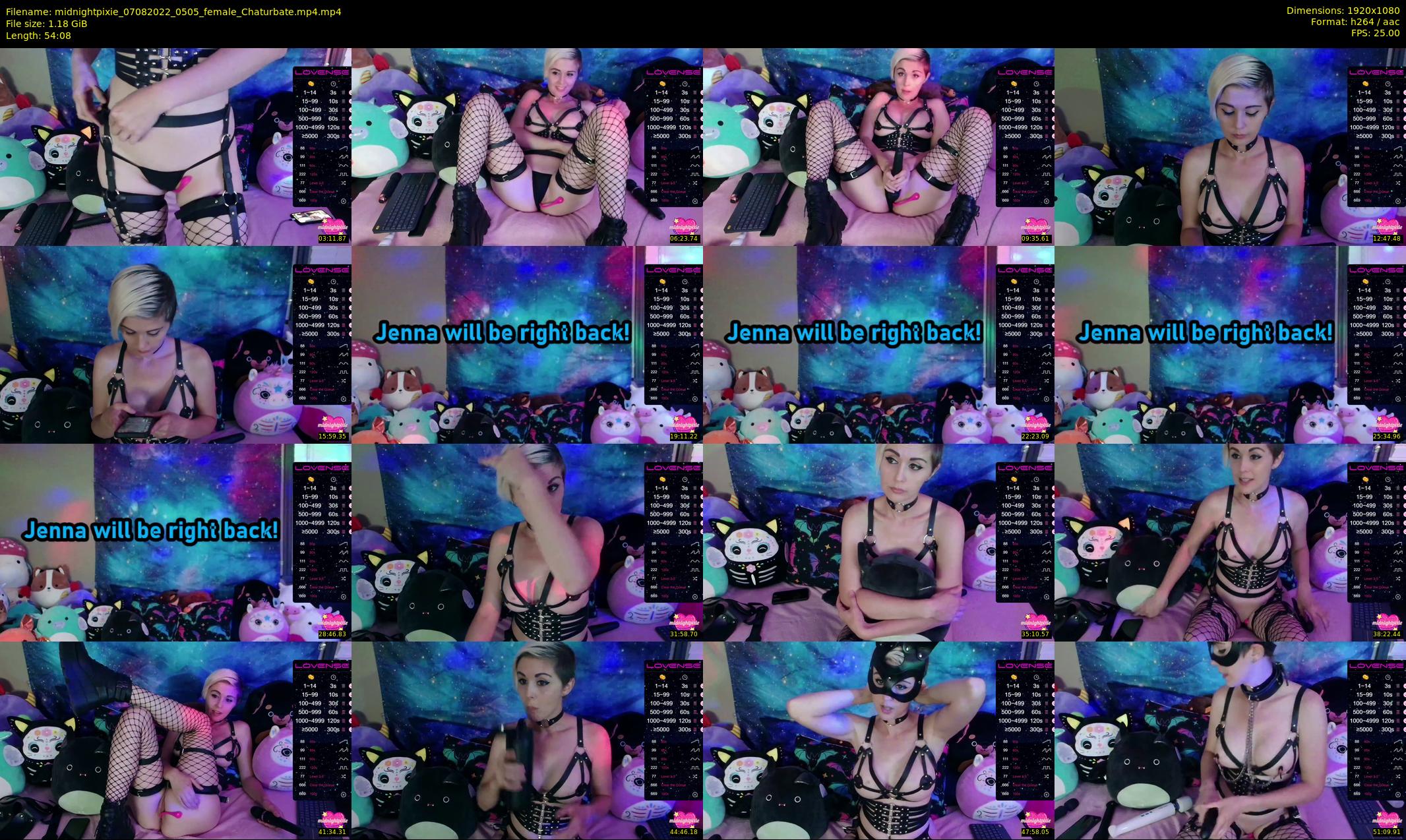 midnightpixie — 55 minute Chaturbate Female strip rec, 1080p, Aug 7, 2022