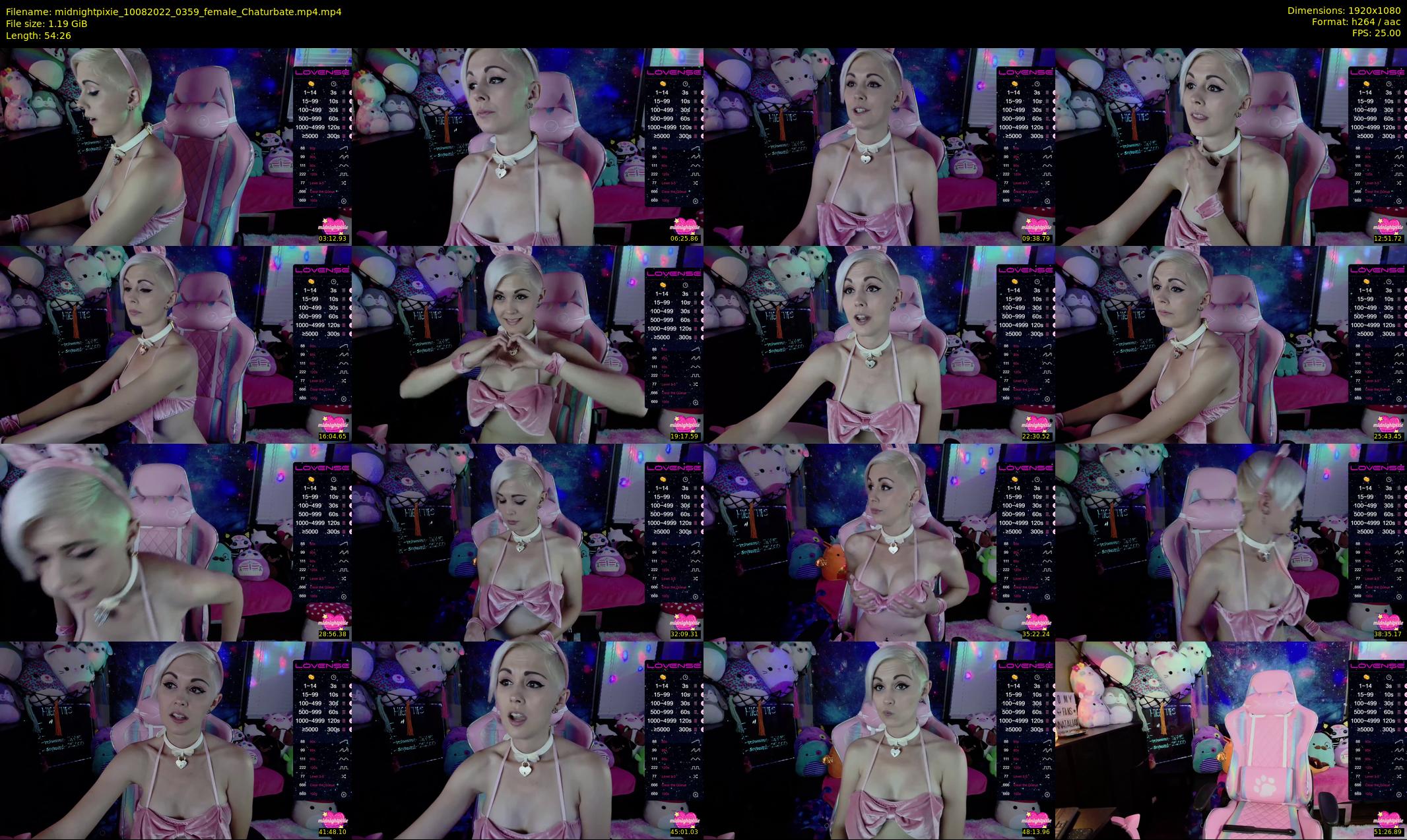 midnightpixie — 55 minute Chaturbate Female strip rec, 1080p, Aug 10, 2022