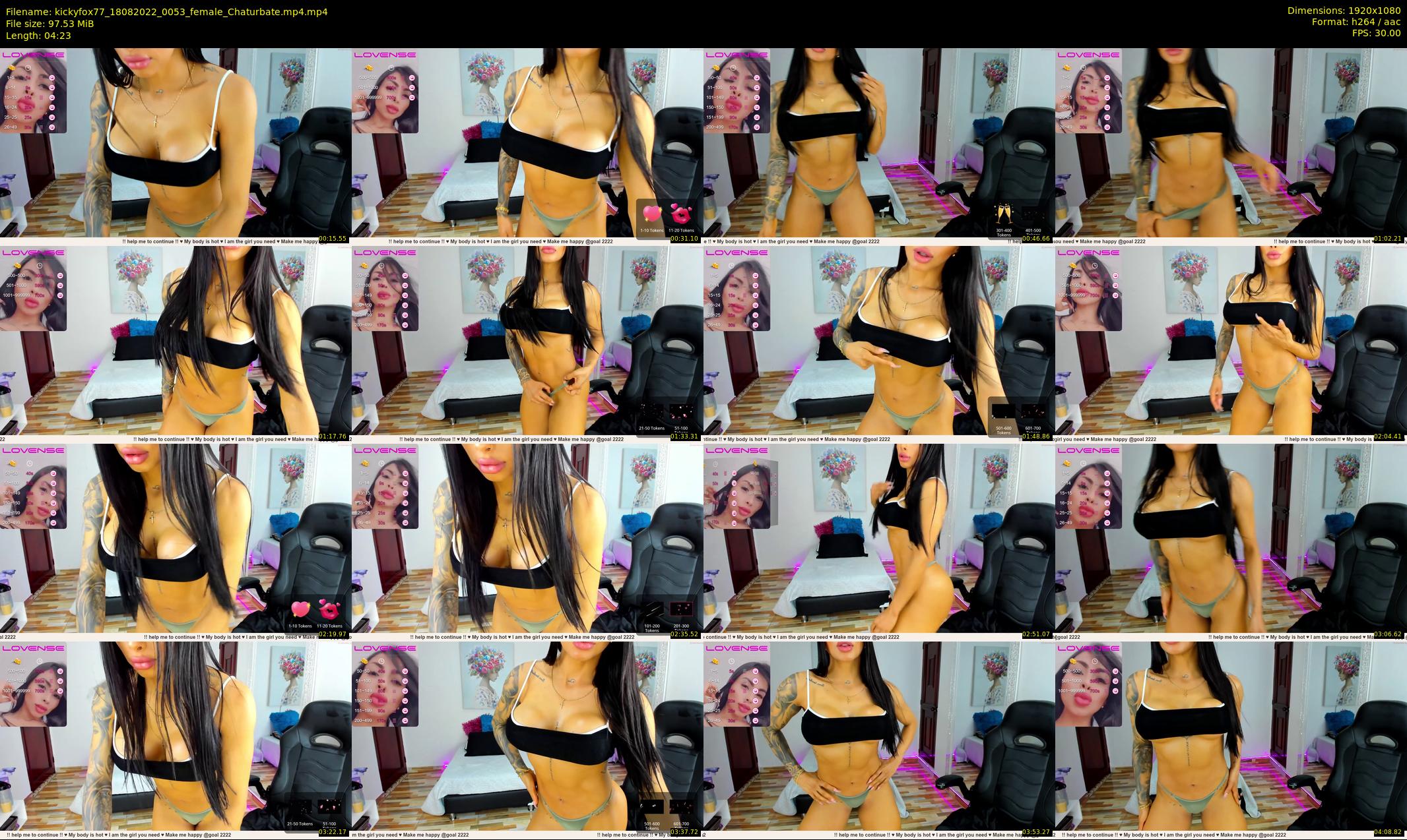kickyfox77 — 5 minute Chaturbate Female strip rec, 1080p, Aug 18, 2022