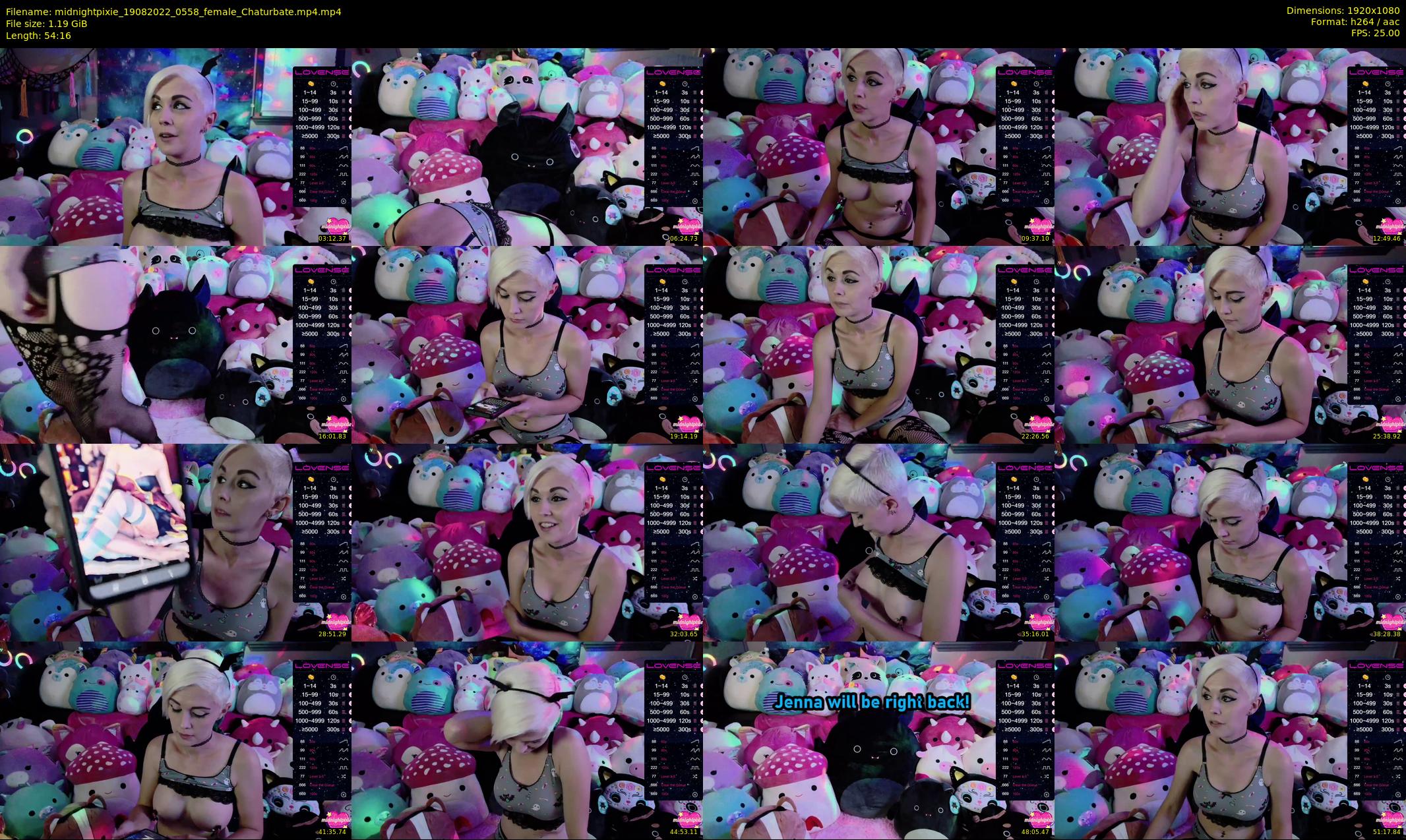 midnightpixie — 55 minute Chaturbate Female strip rec, 1080p, Aug 19, 2022