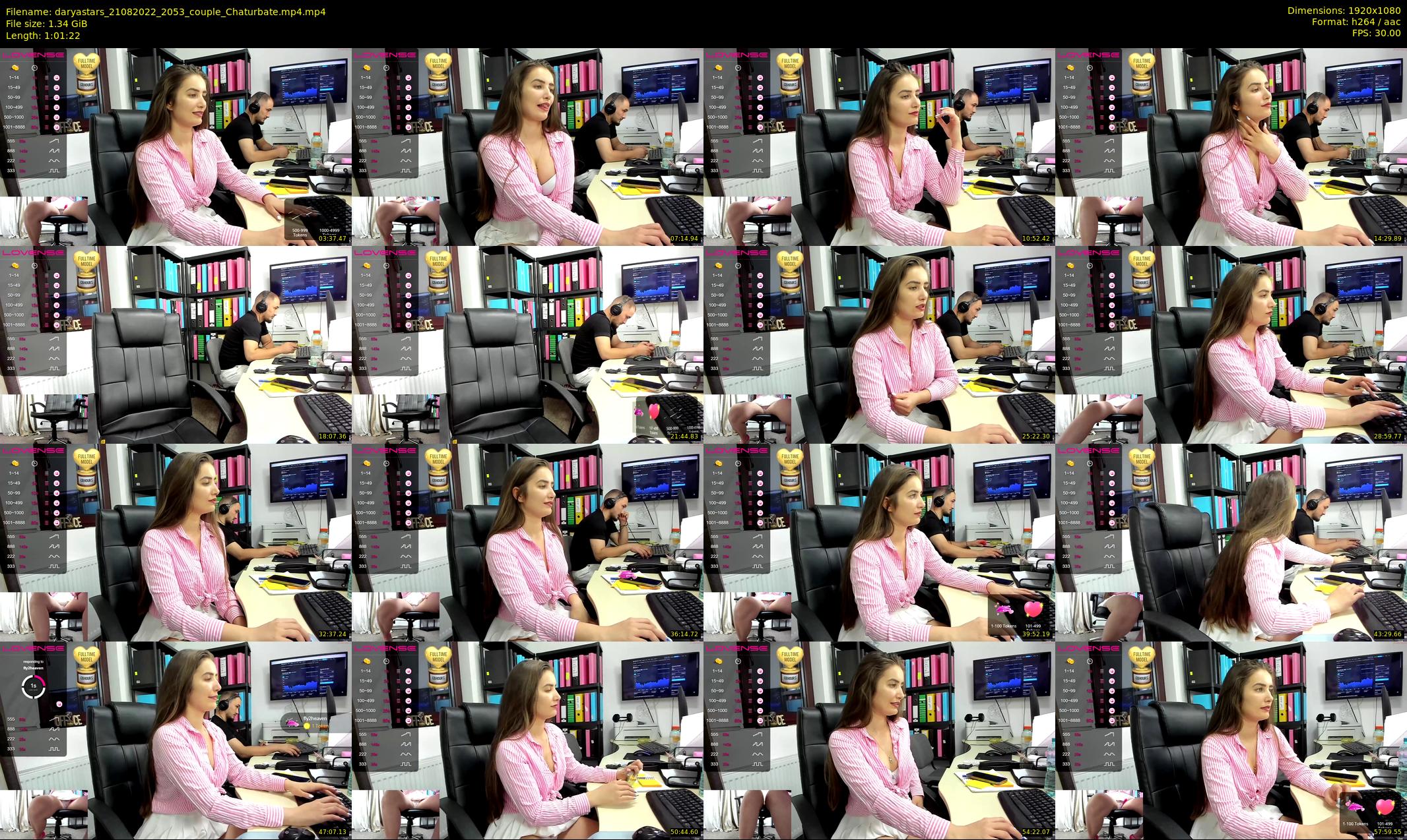 daryastars — 62 minute Chaturbate Couple strip rec, 1080p, Aug 21, 2022