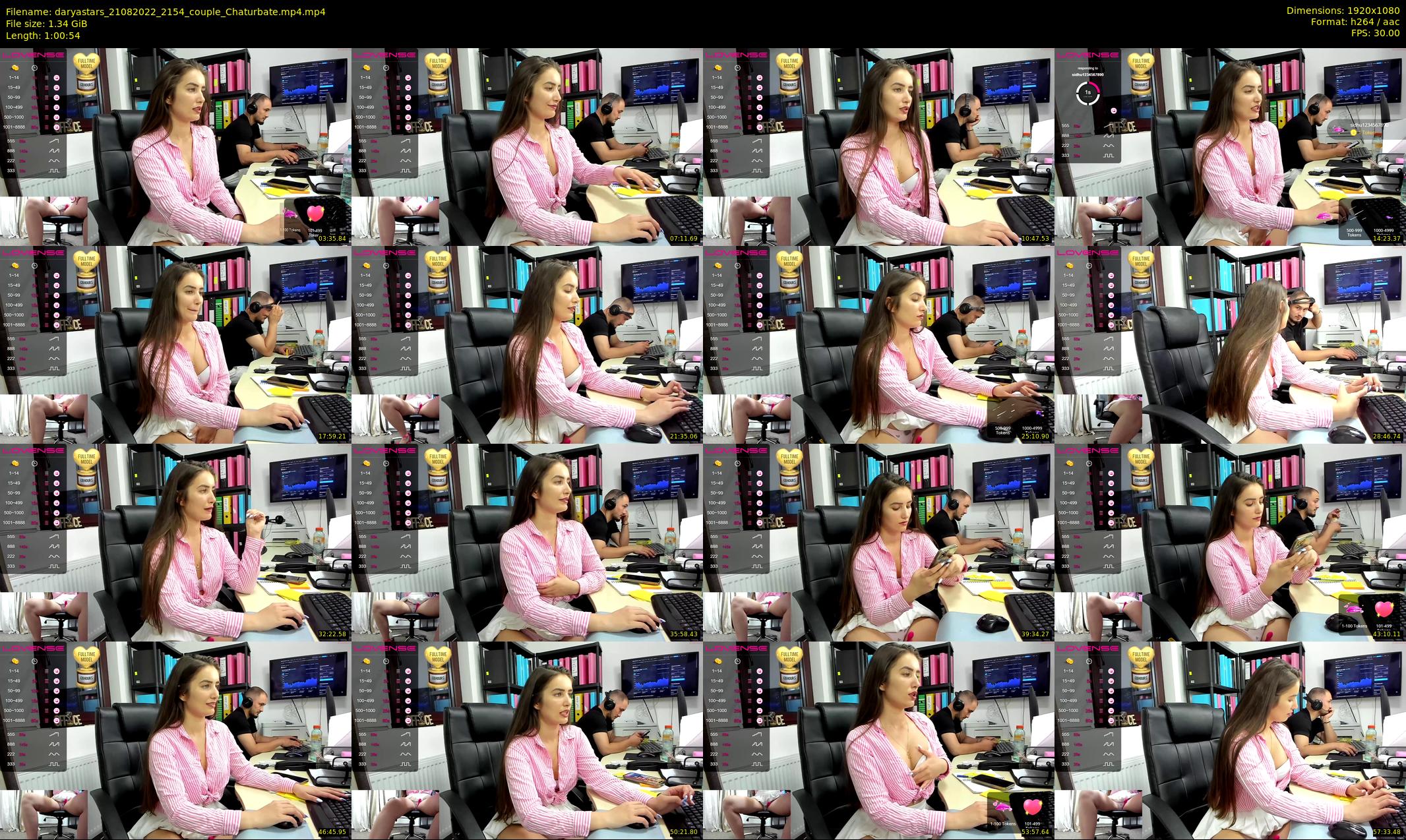 daryastars — 61 minute Chaturbate Couple strip rec, 1080p, Aug 21, 2022