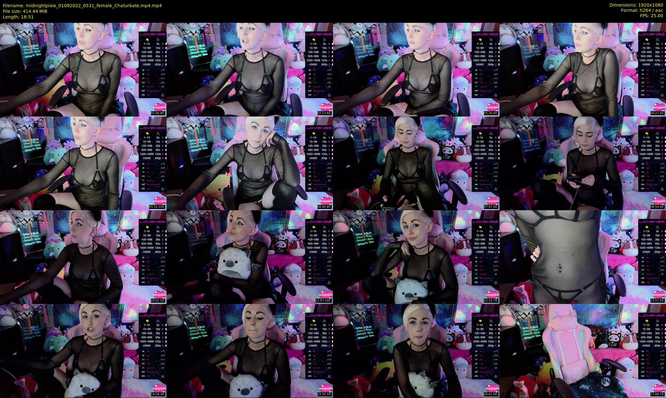 midnightpixie — 19 minute Chaturbate Female strip rec, 1080p, Sep 1, 2022